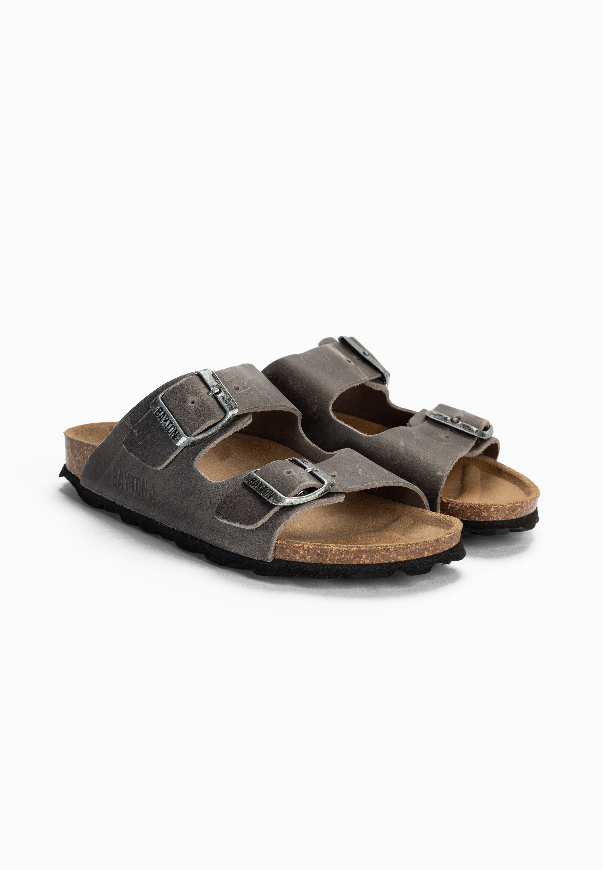 Sandales Atlas Anthracite 100% Cuir