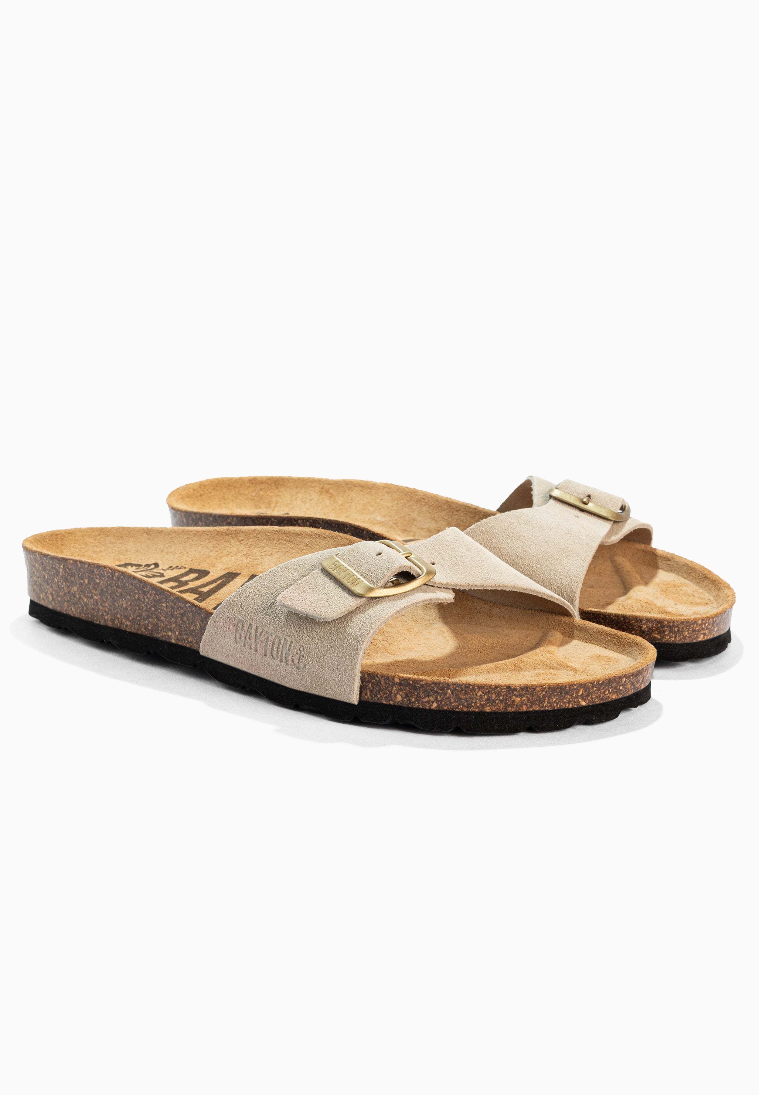 Sandales Zephyr Beige en Cuir Suédé
