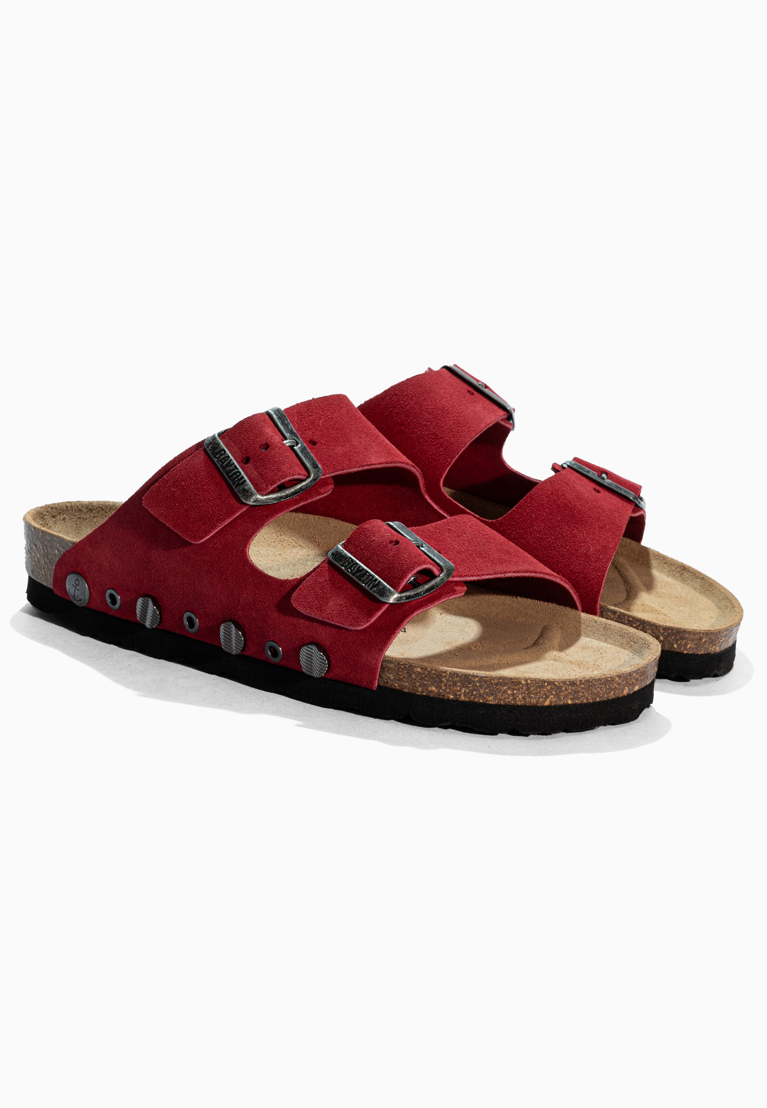 Sandales Rivalta Rouge en Cuir