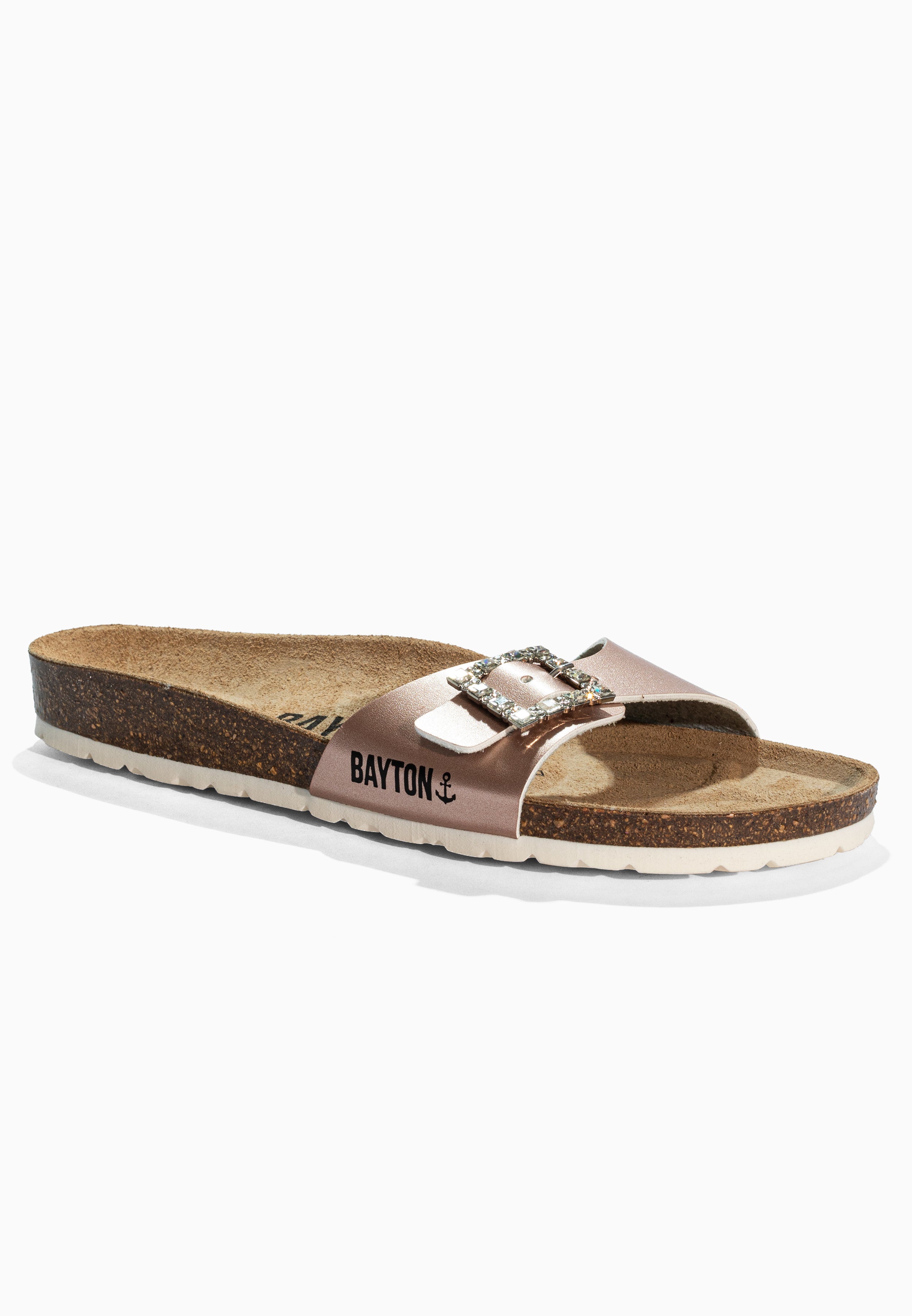 Zephyr Rose Gold Strass Sandals