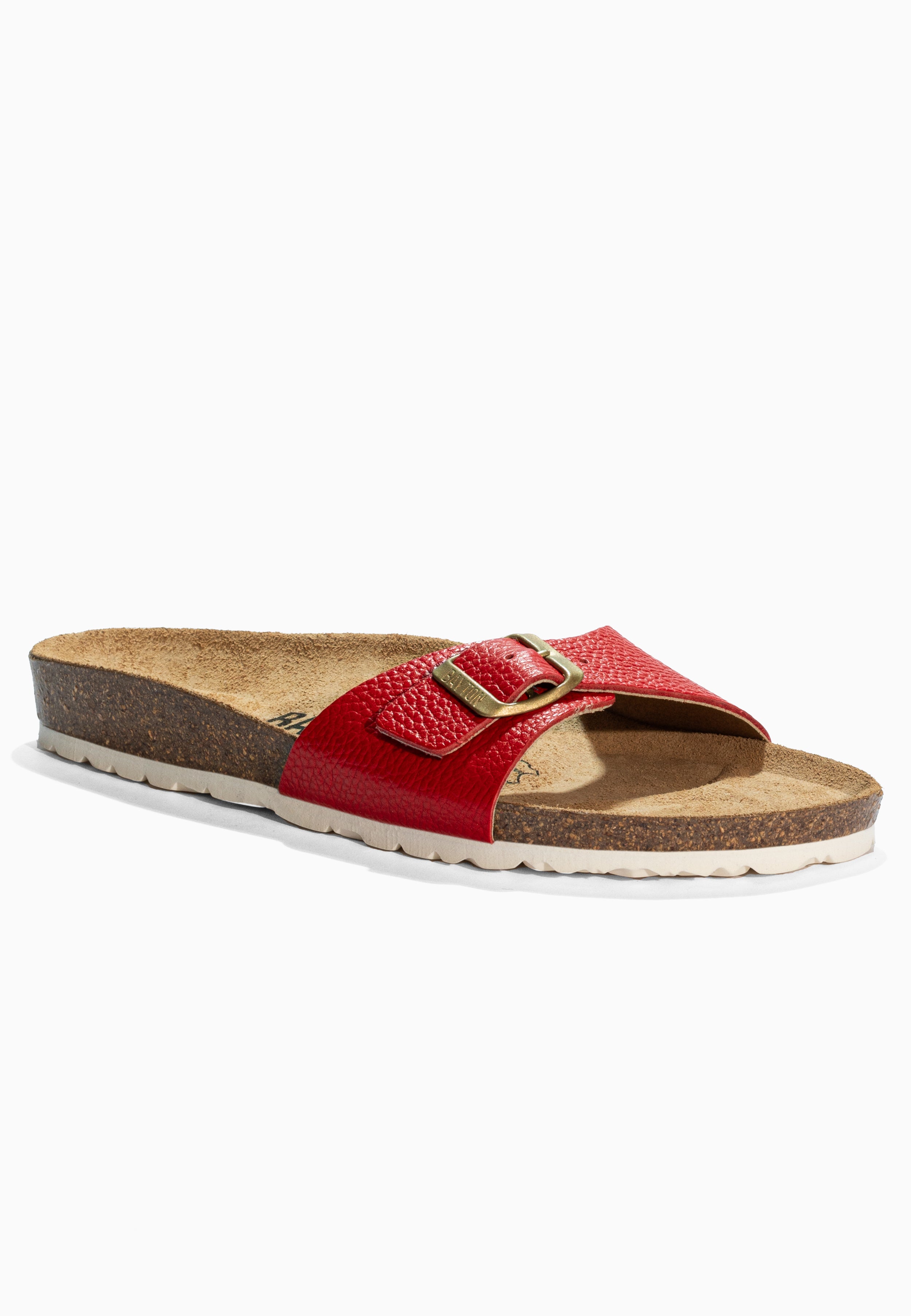 Zephyr Red Leather Sandals