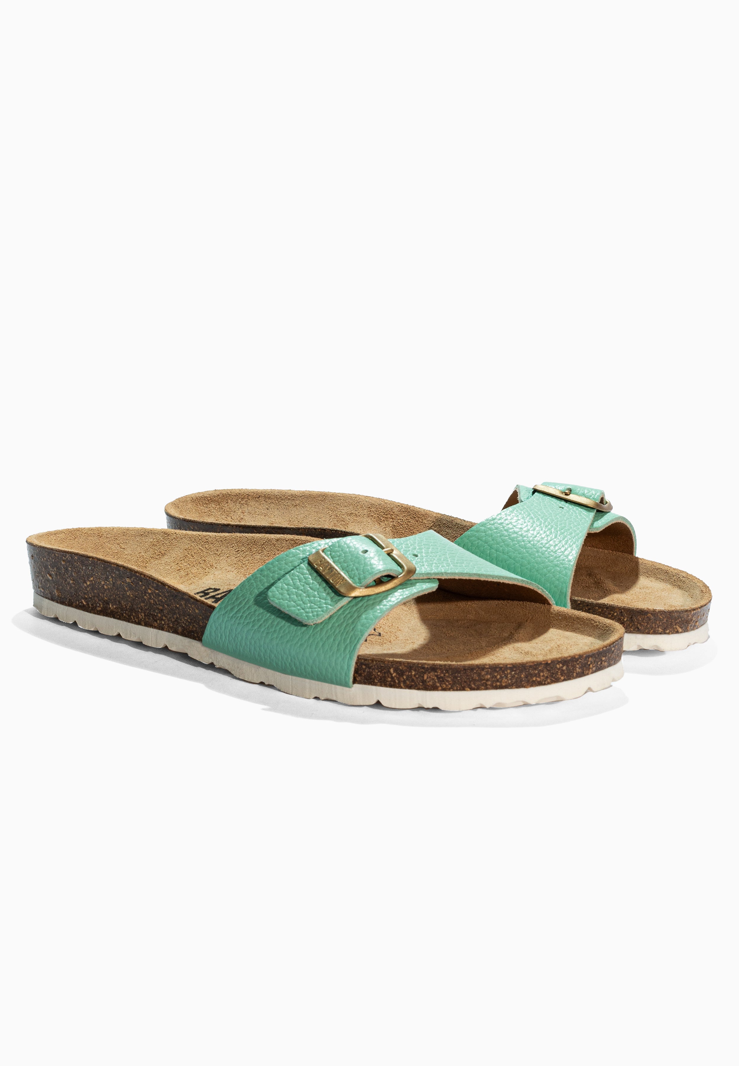 Zephyr Mint Leather Sandals