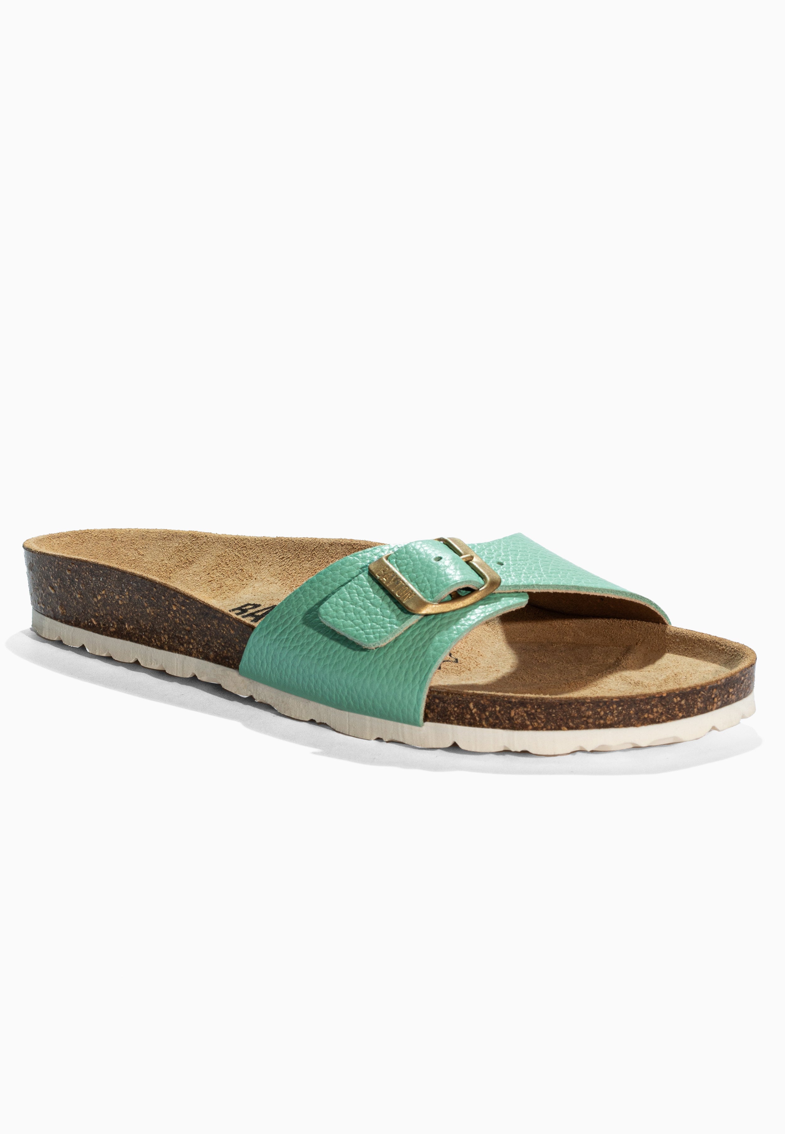 Zephyr Mint Leather Sandals
