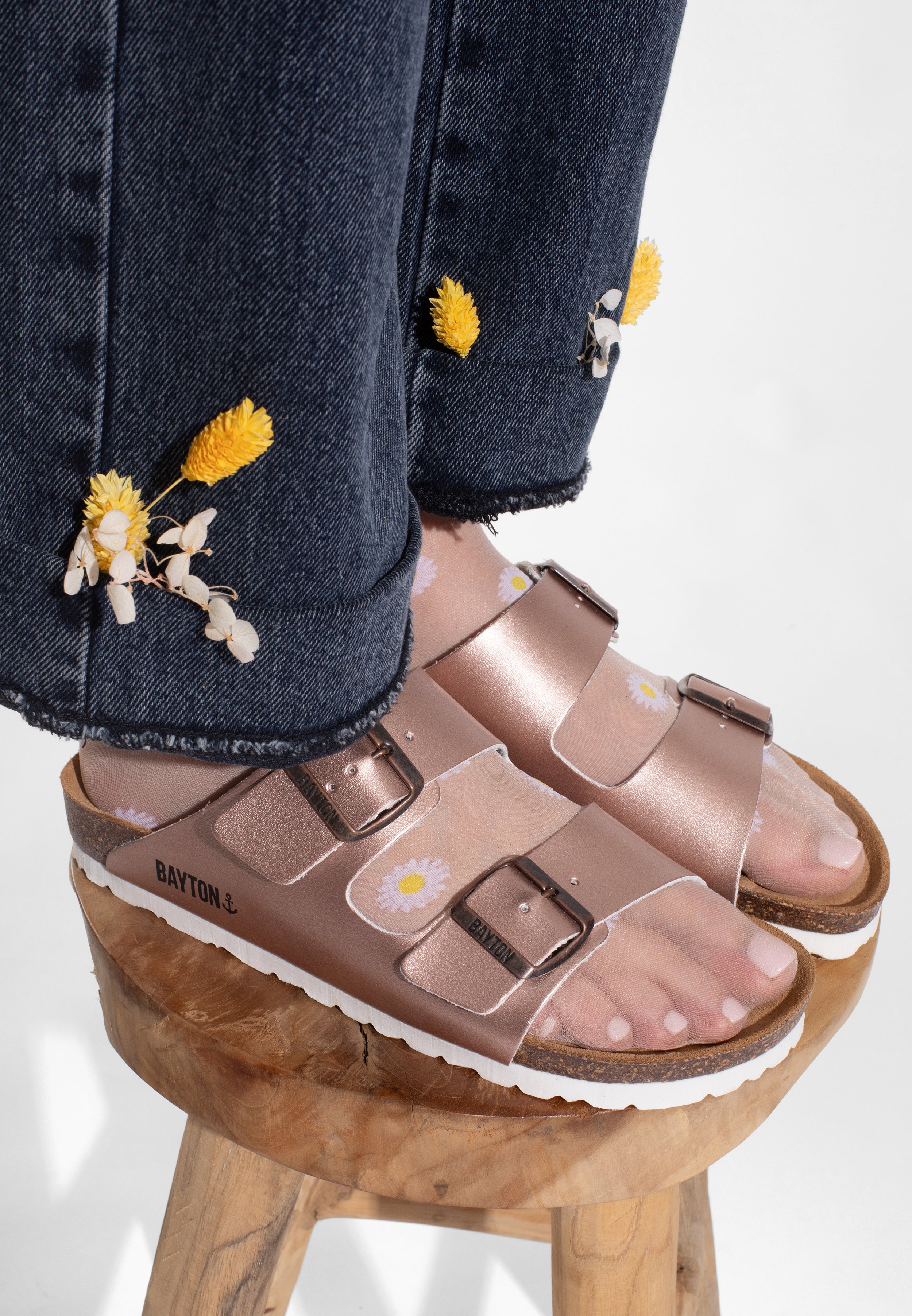 Atlas Rose Gold Sandals