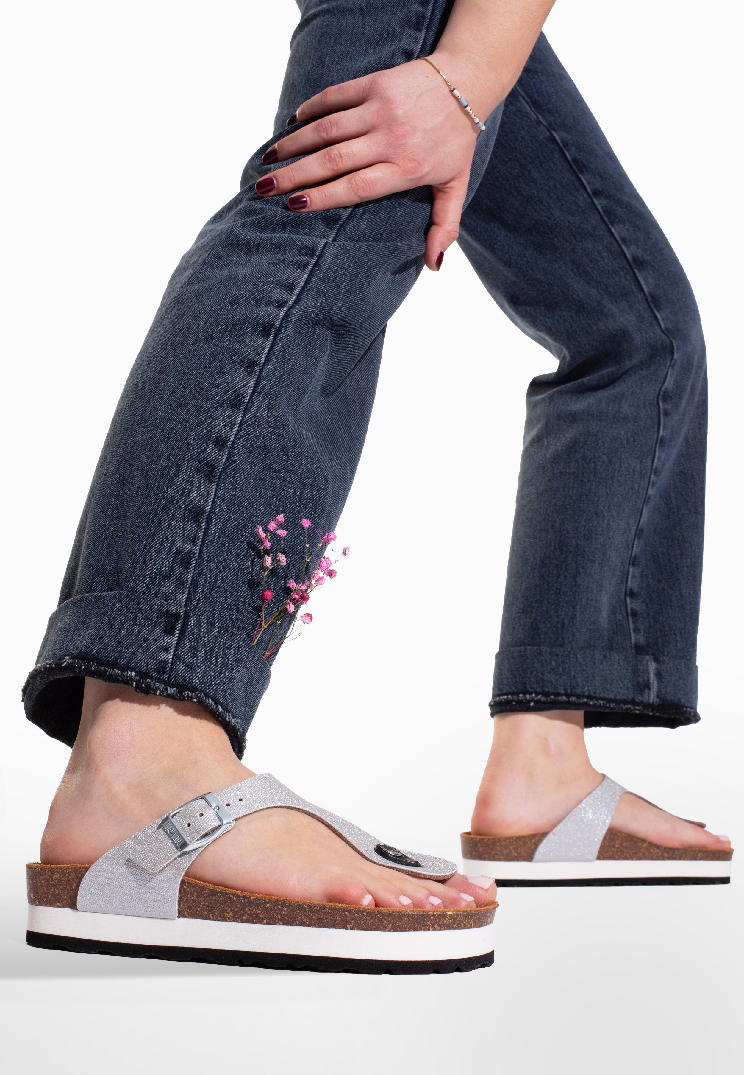 Asturias Silver Sandals