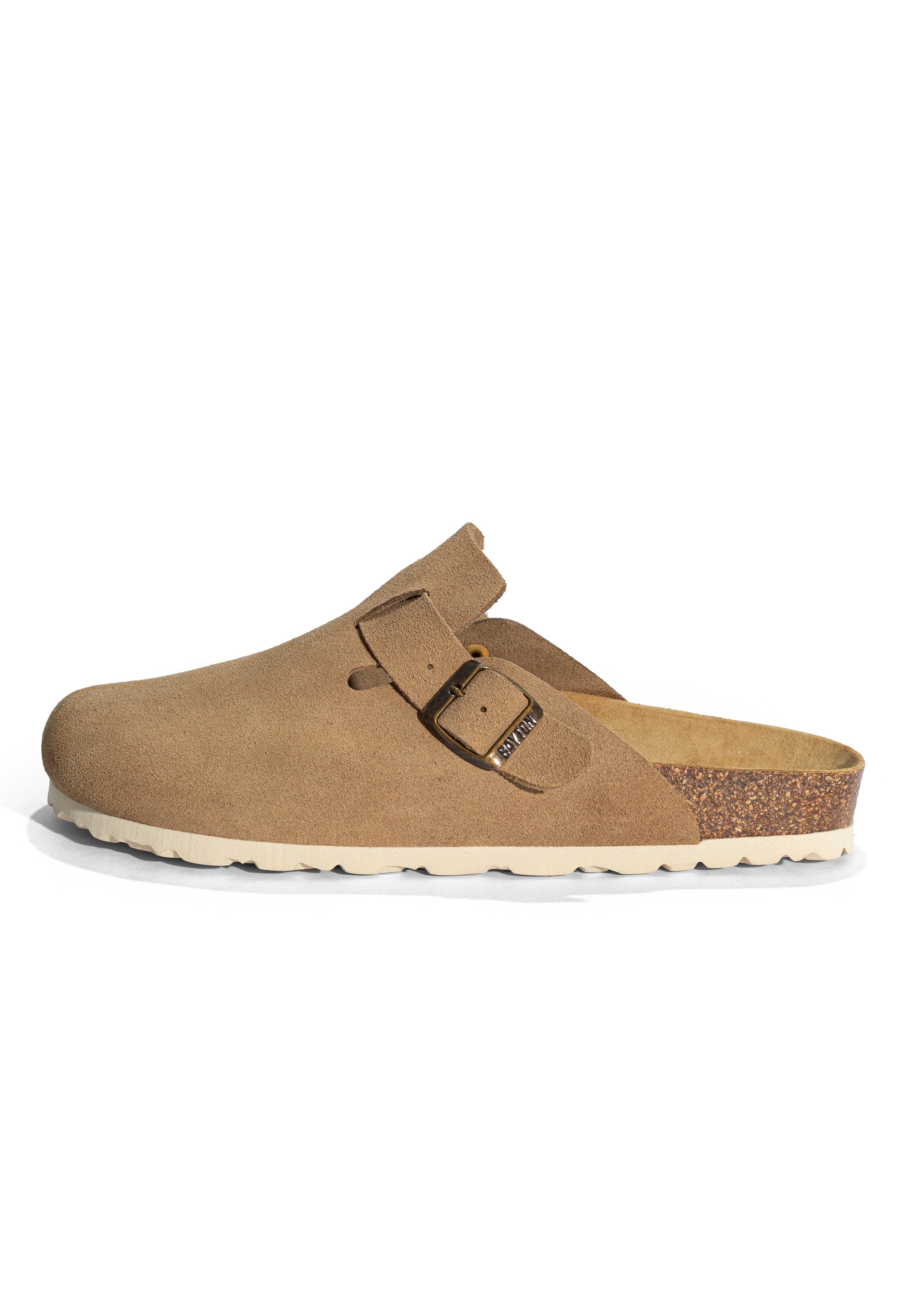 Sabots Milky Beige en Cuir Suédé Bayton pour Homme
