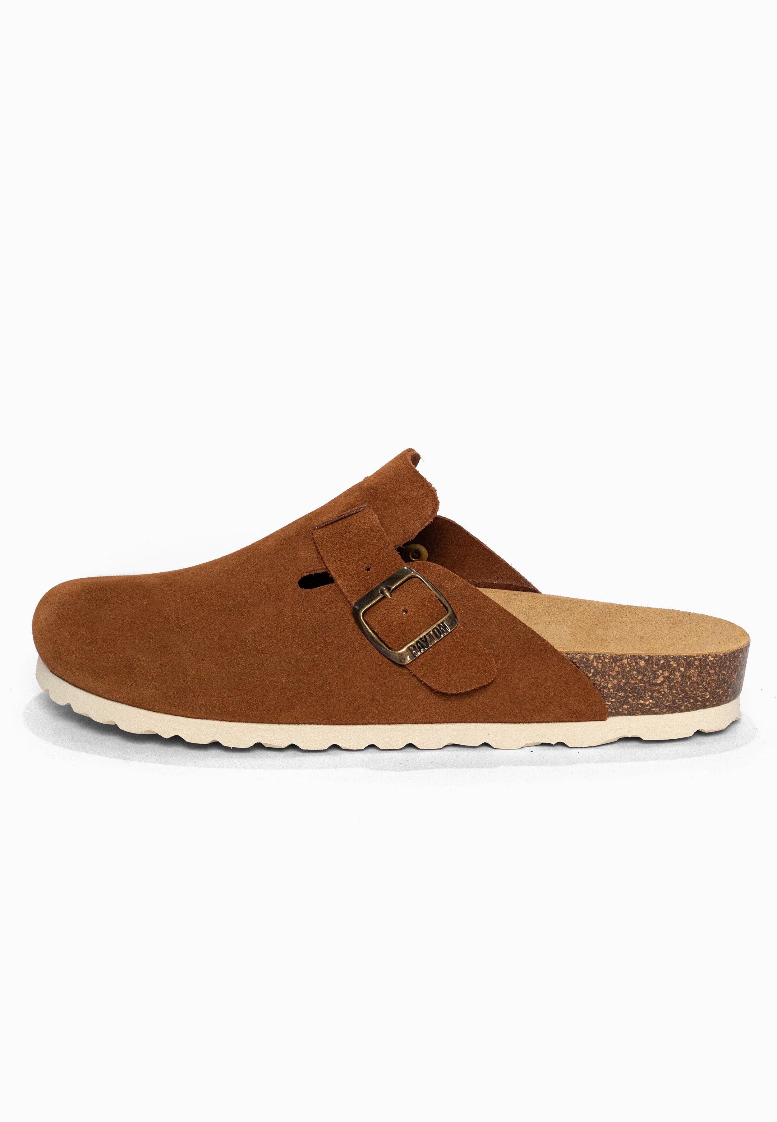 Sabots Milky Camel en Cuir Suédé Bayton pour Homme