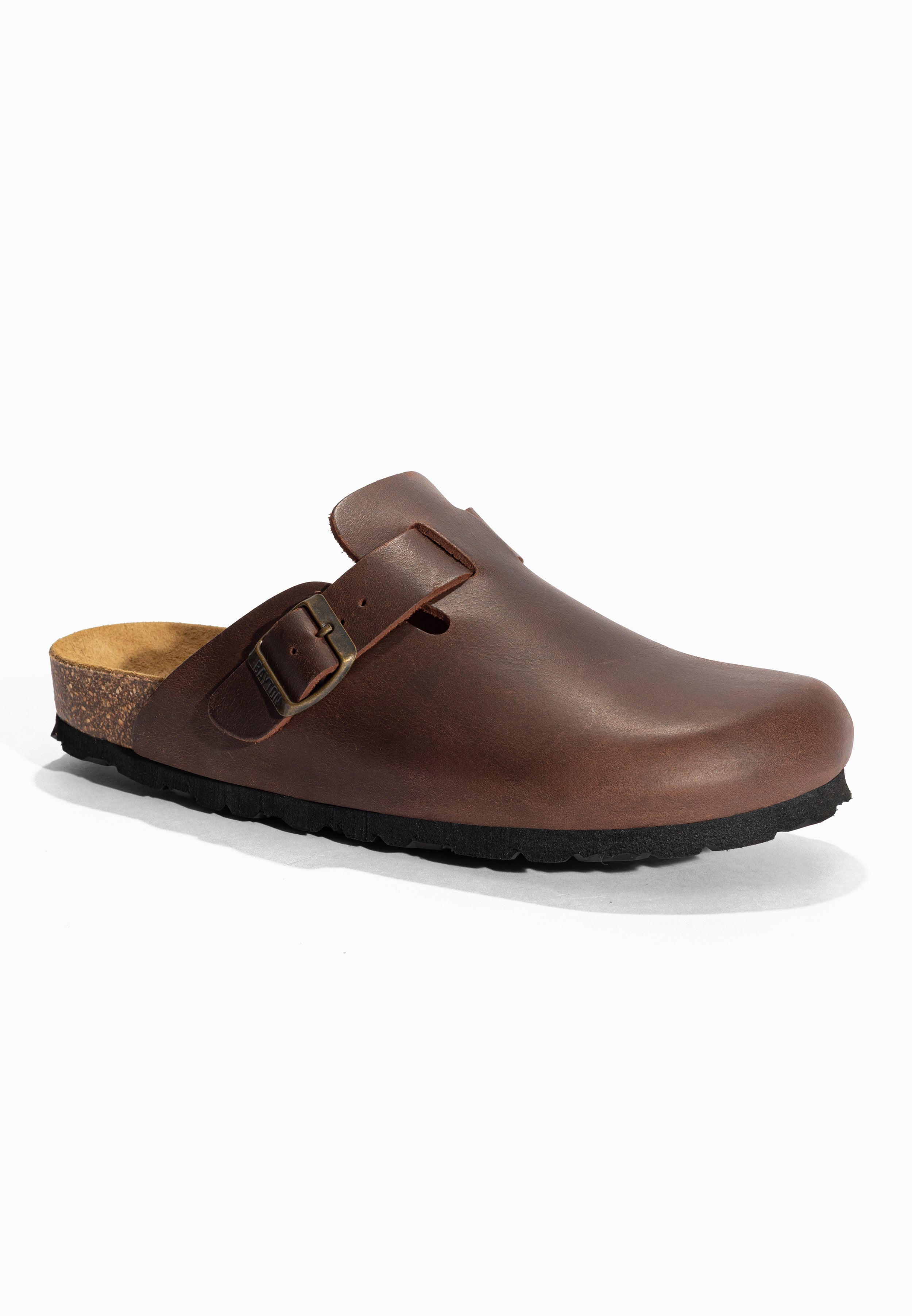Sabots Milky Marron en Cuir Bayton pour Homme