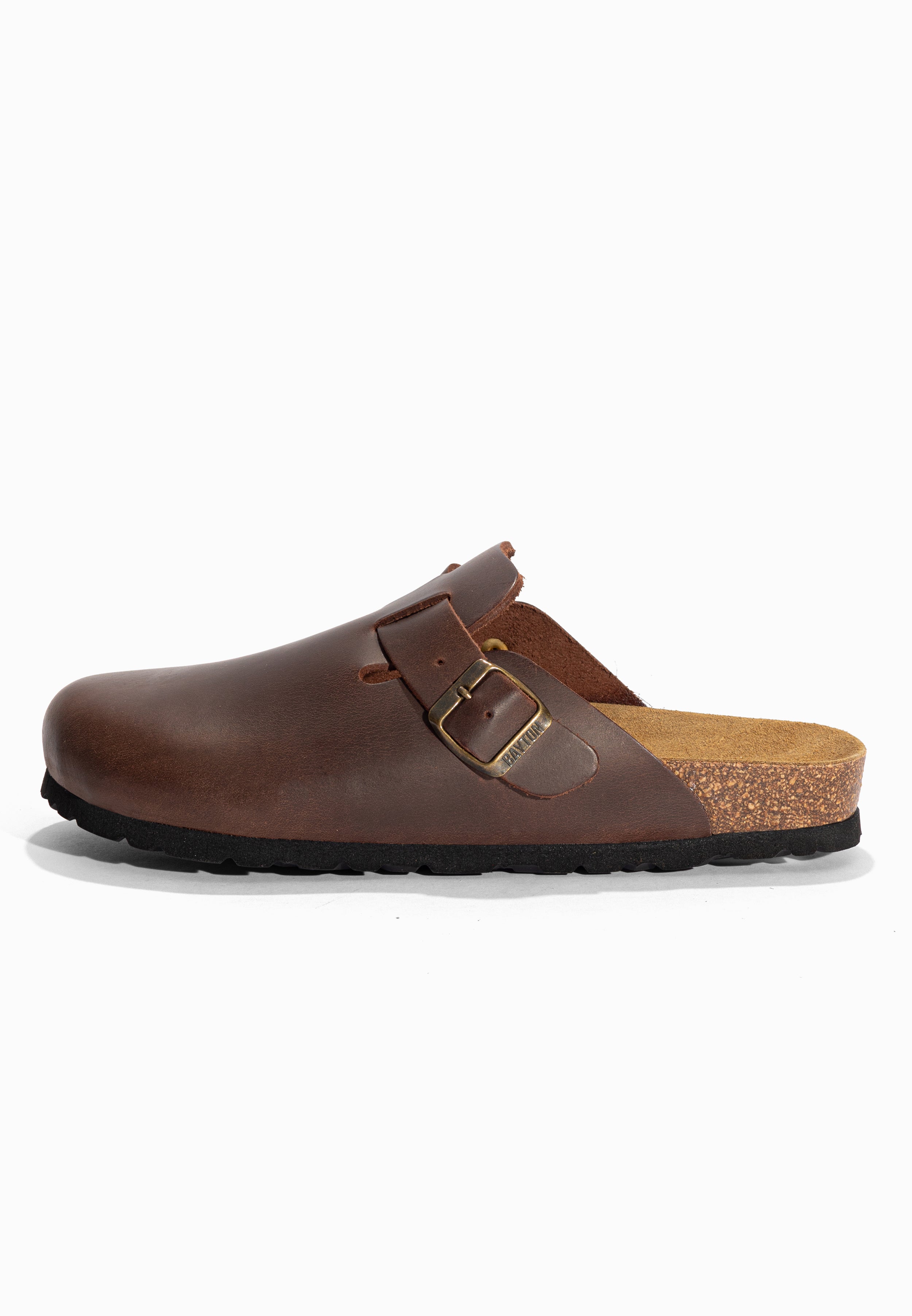 Sabots Milky Marron en Cuir Bayton pour Homme