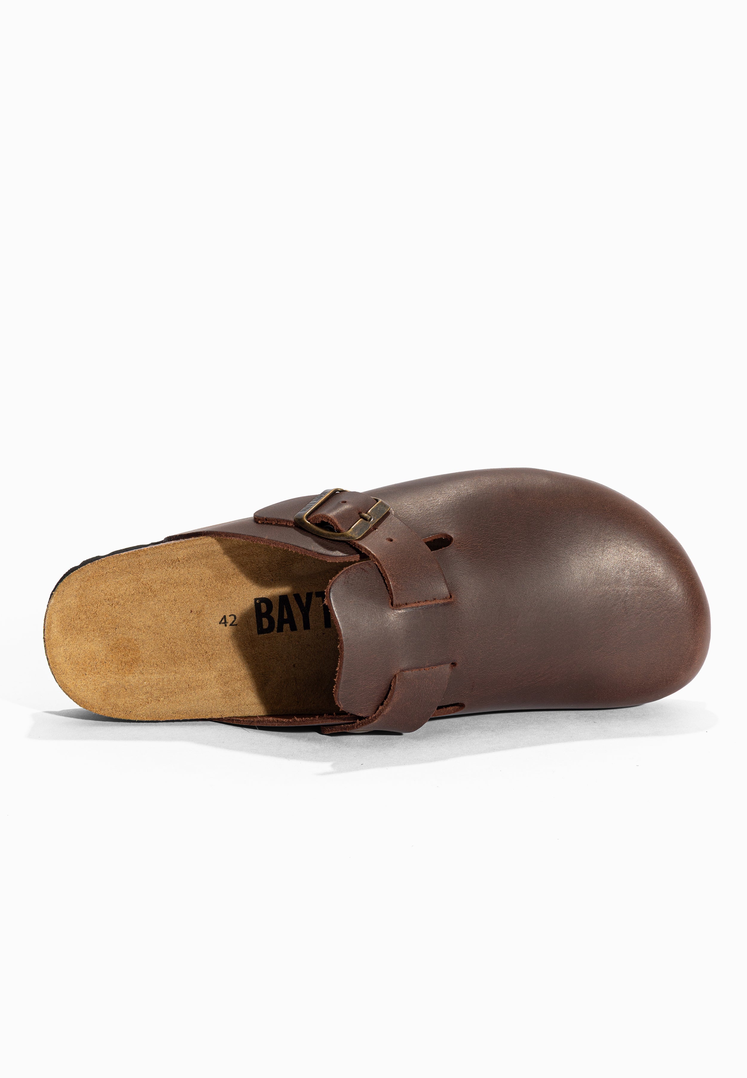 Sabots Milky Marron en Cuir Bayton pour Homme