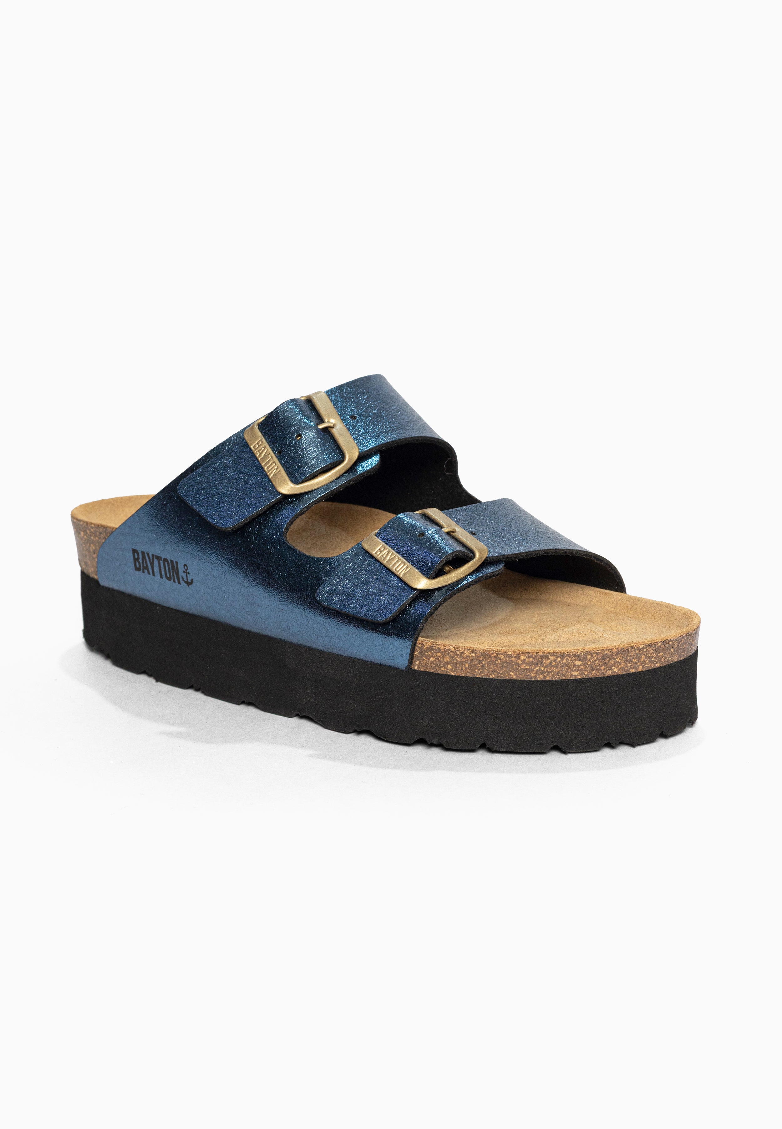 Sandales à Plateforme Japet Bleu Bayton pour Femme