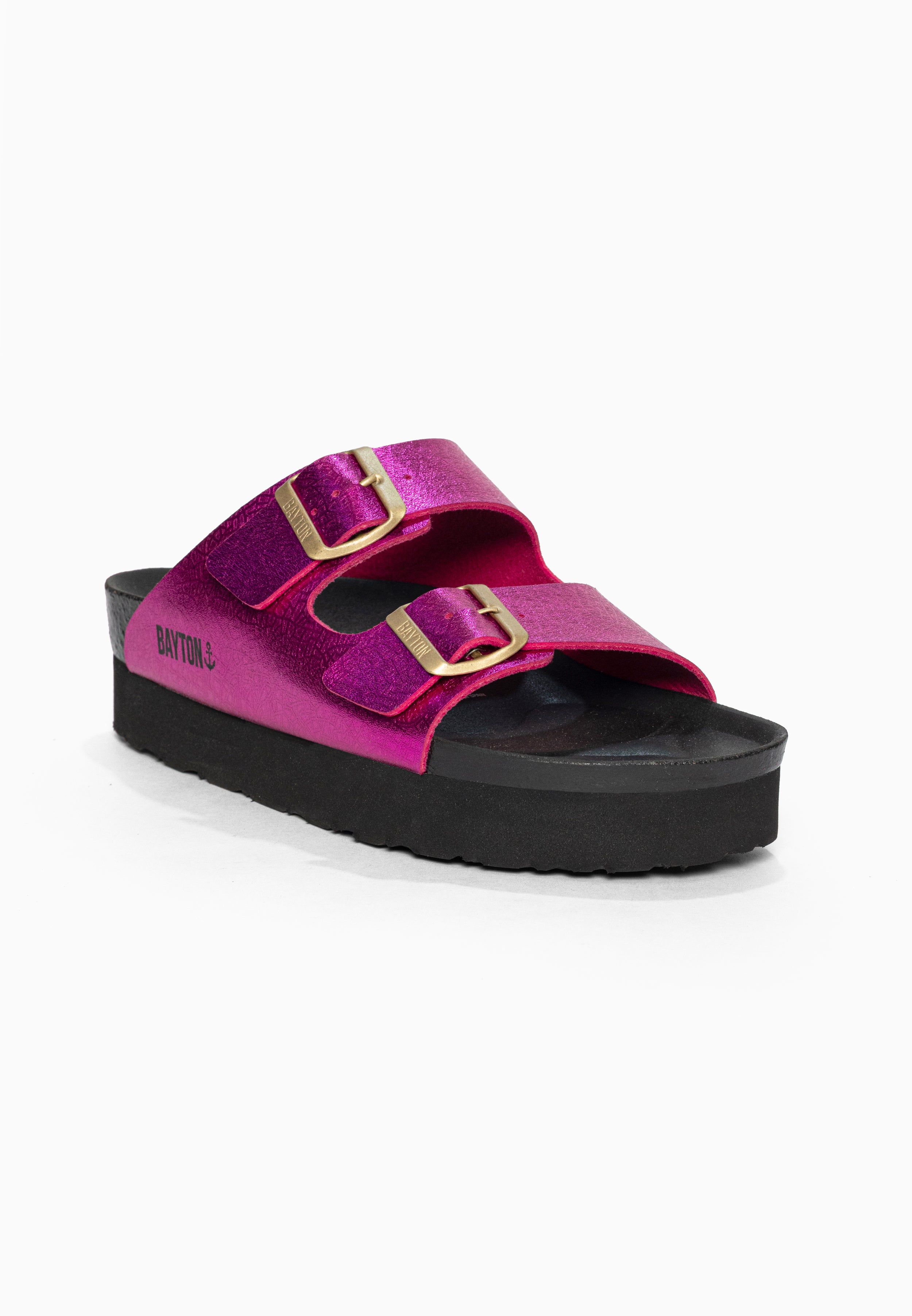 Sandales à Plateforme Japet Fuschia Bayton pour Femme