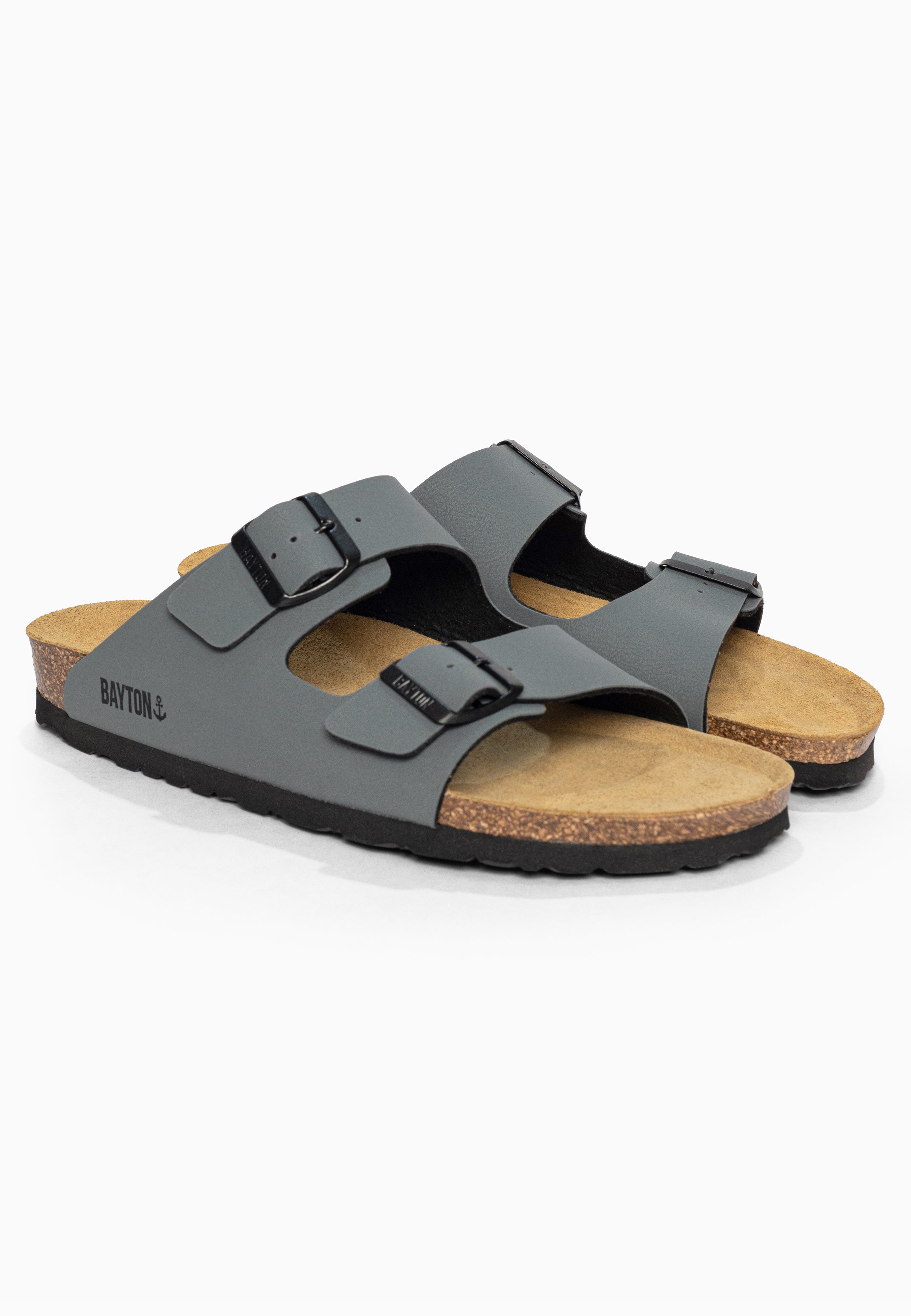Sandales 2 Brides Atlas Anthracite Bayton pour Homme