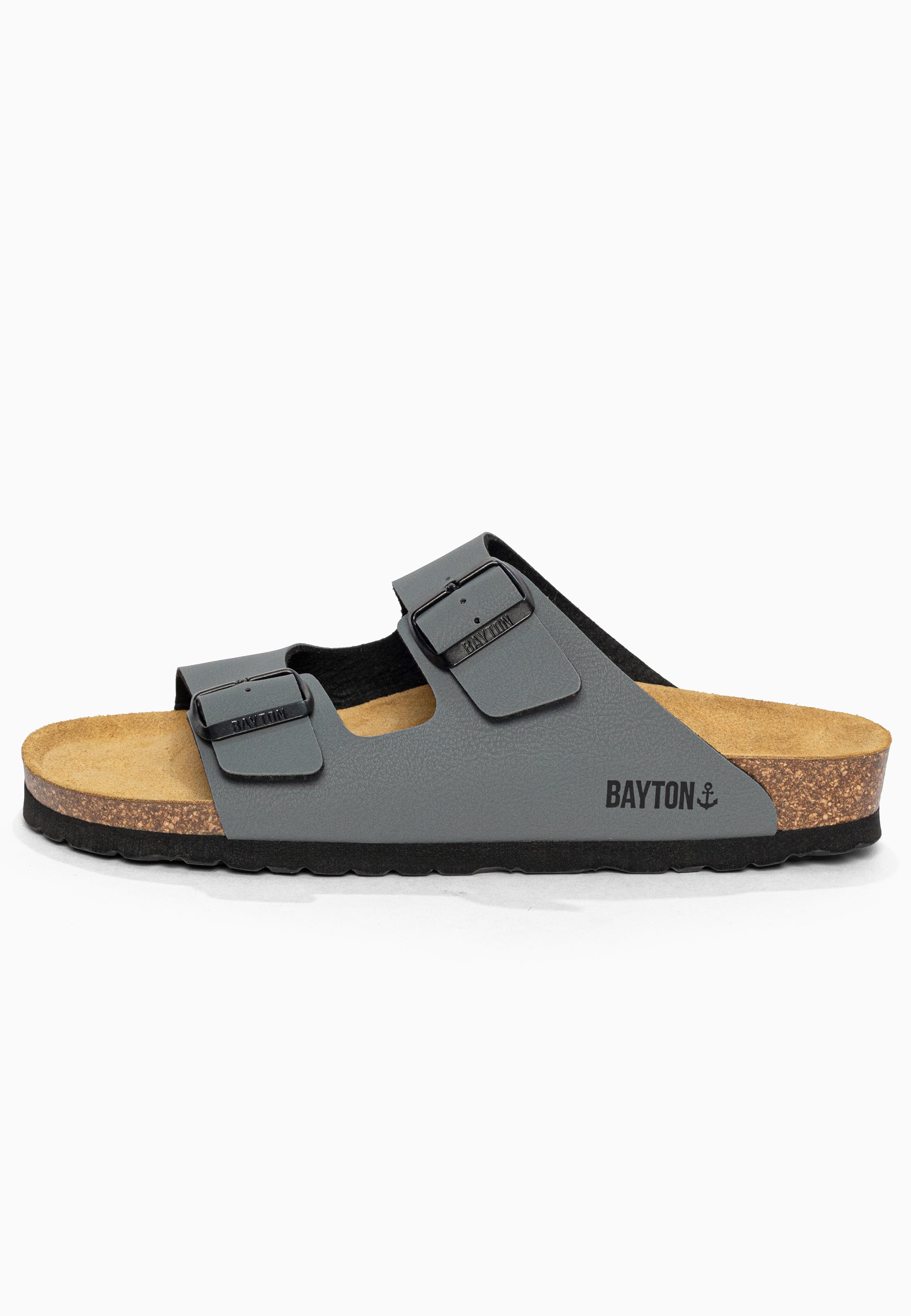 Sandales 2 Brides Atlas Anthracite Bayton pour Homme
