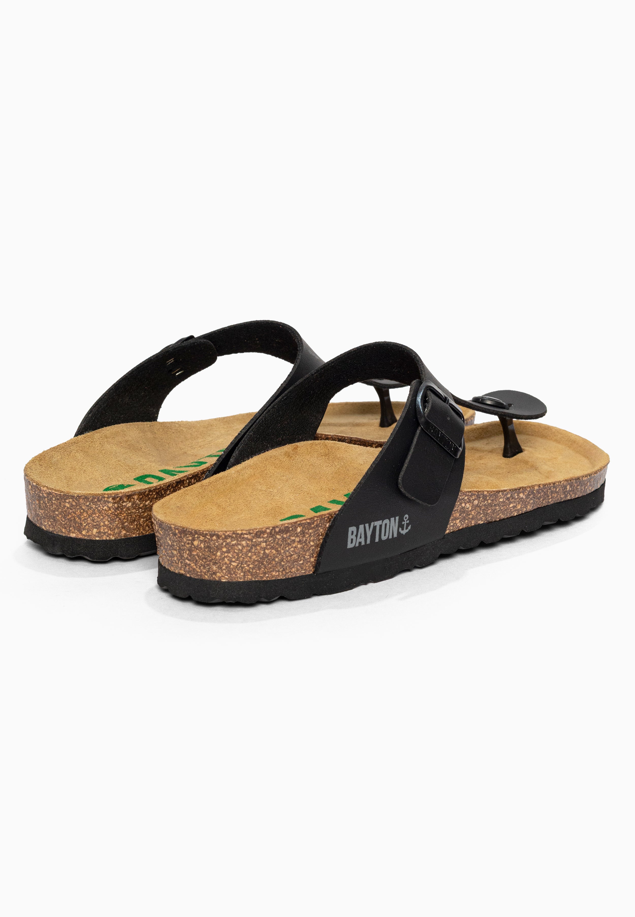 Sandales à Entre-doigts Mercure Noir Bayton pour Homme