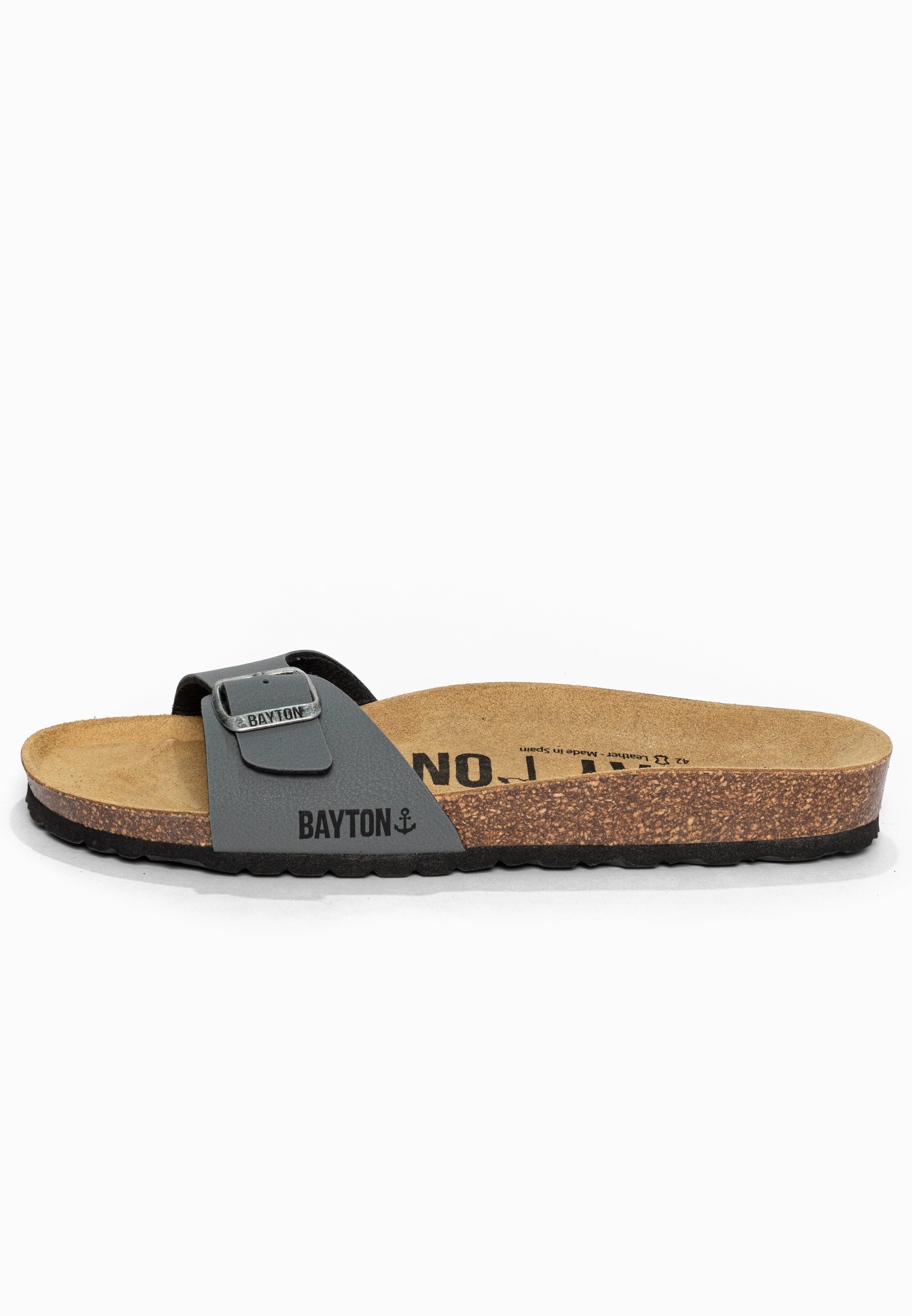 Sandales 1 Bride Zephyr Anthracite Bayton pour Homme