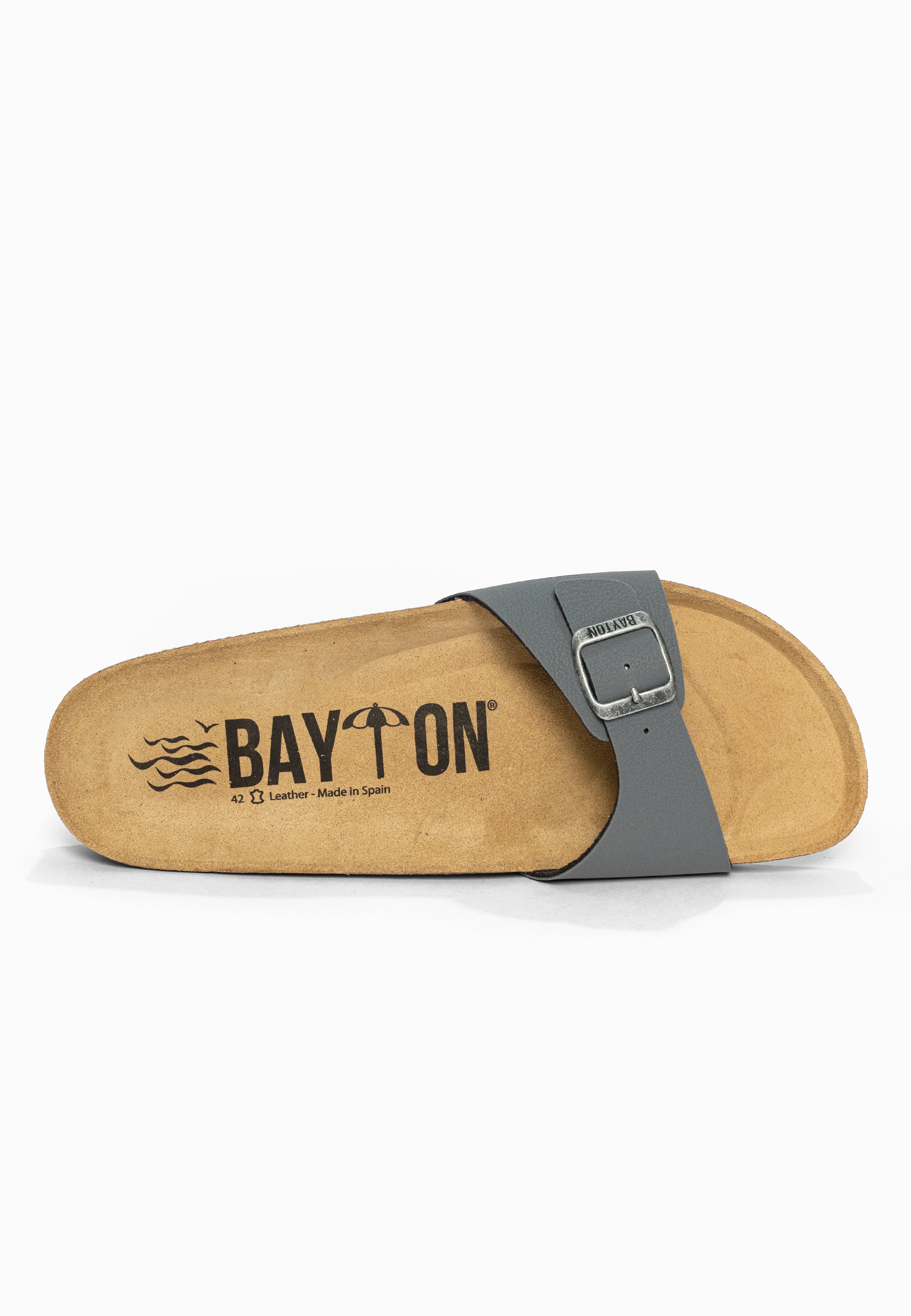 Sandales 1 Bride Zephyr Anthracite Bayton pour Homme