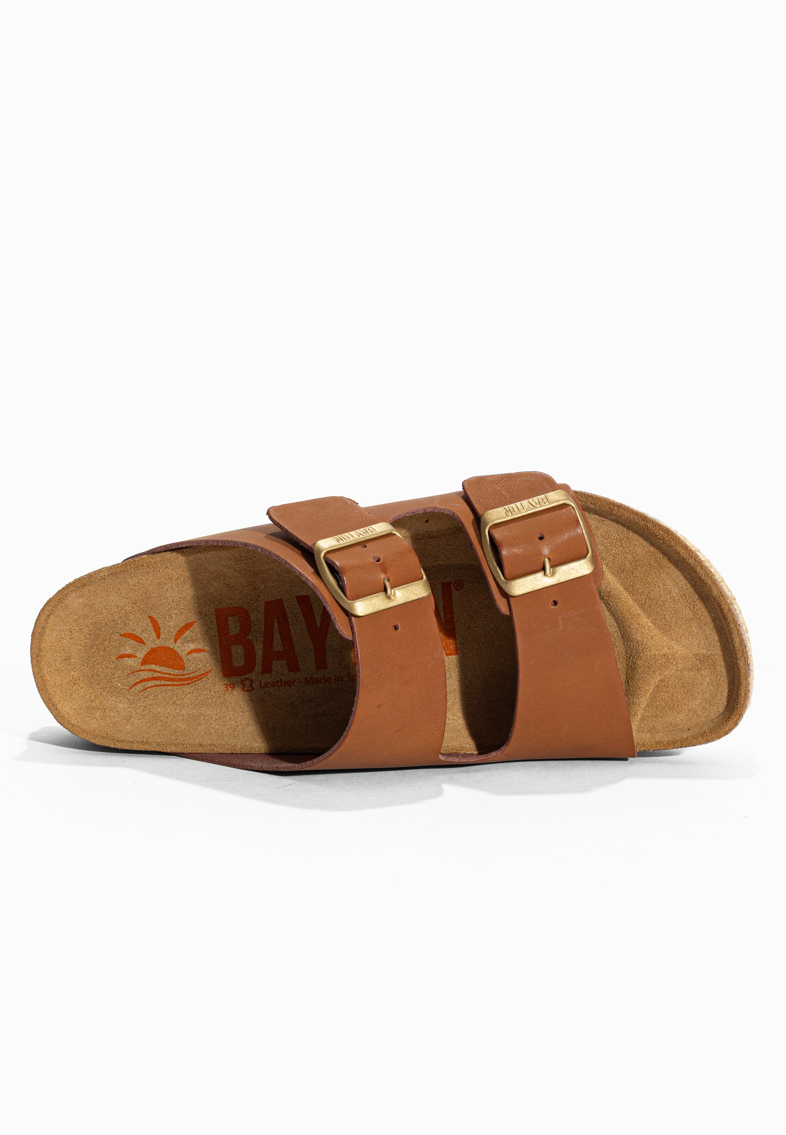 Sandales à Plateforme Alcee Camel Bayton pour Femme