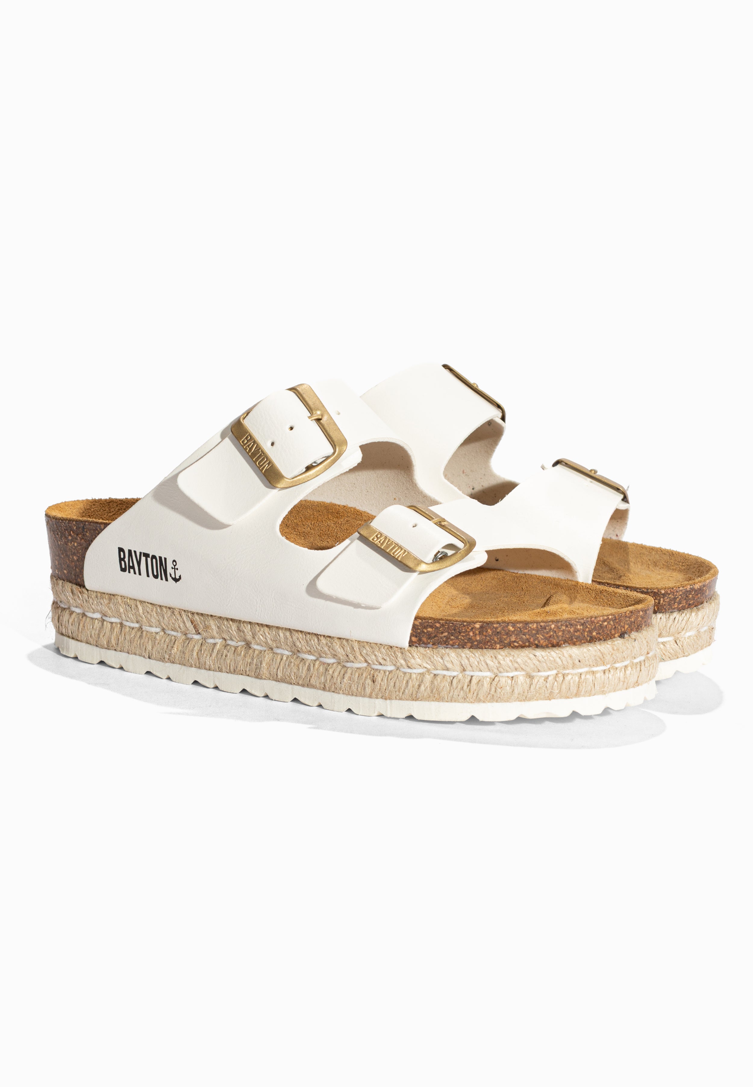 Sandales à Plateforme Alcee Blanc Bayton pour Femme