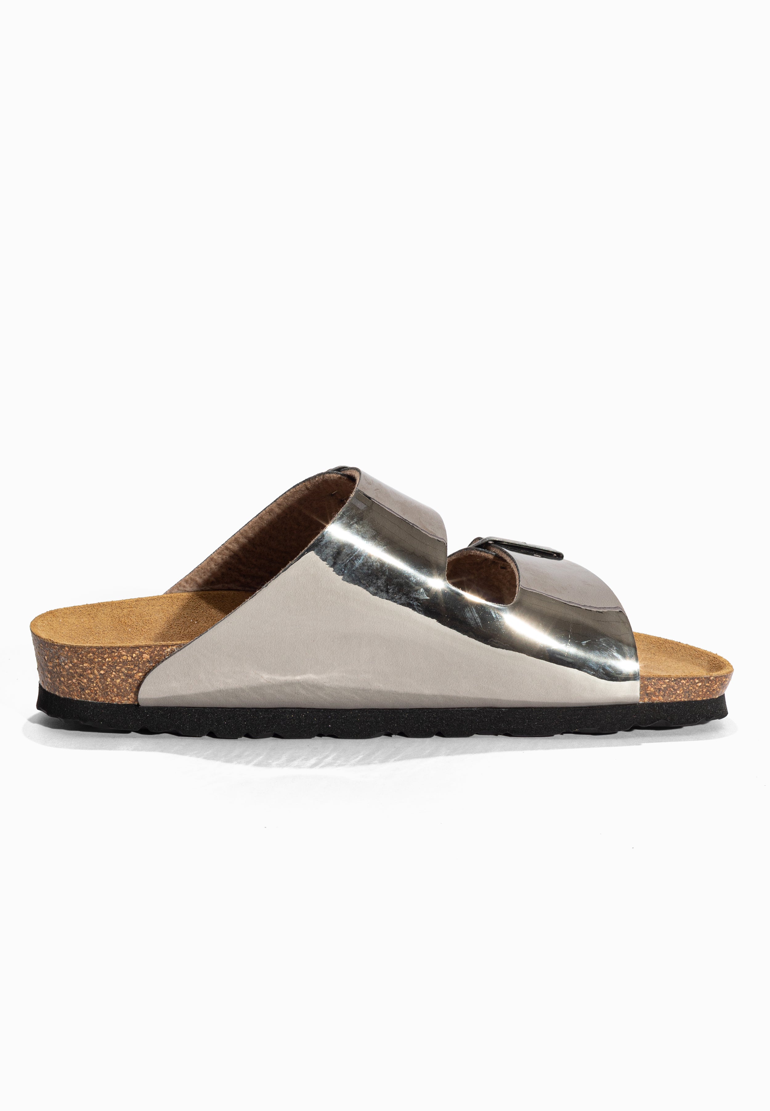 Sandales 2 Brides Atlas Argent Bayton pour Femme