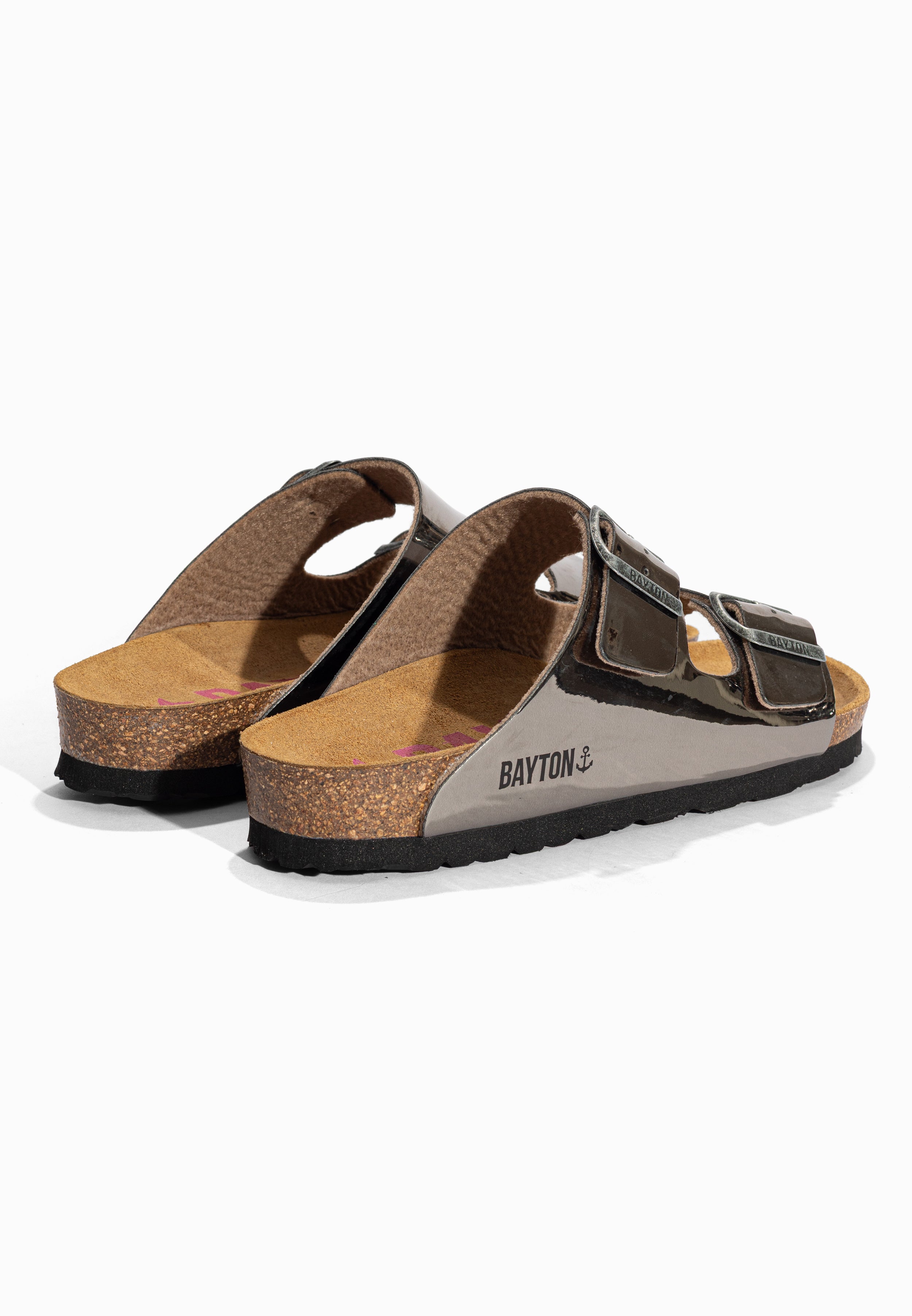 Sandales 2 Brides Atlas Argent Bayton pour Femme