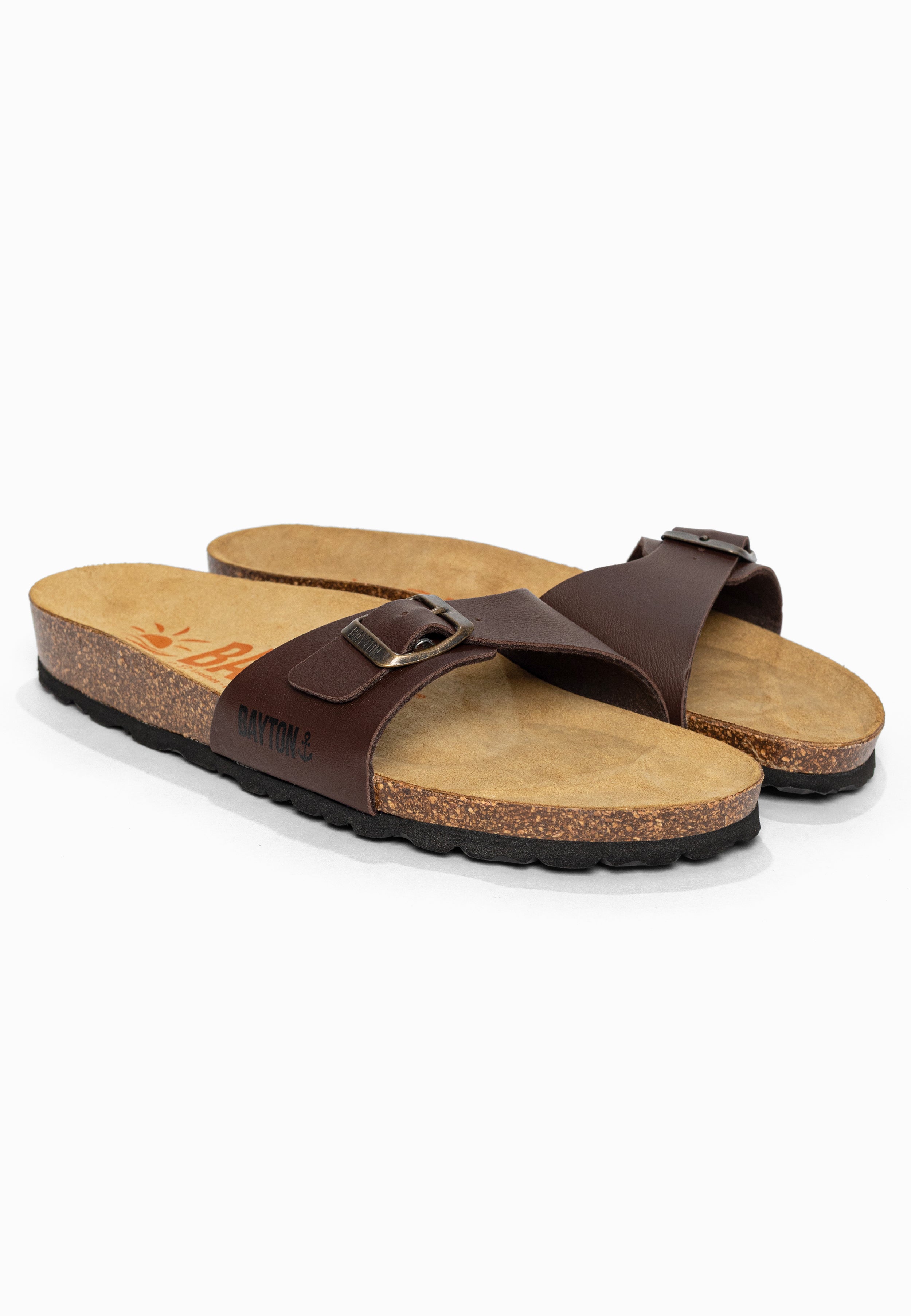 Sandales 1 Bride Zephyr Marron Bayton pour Homme