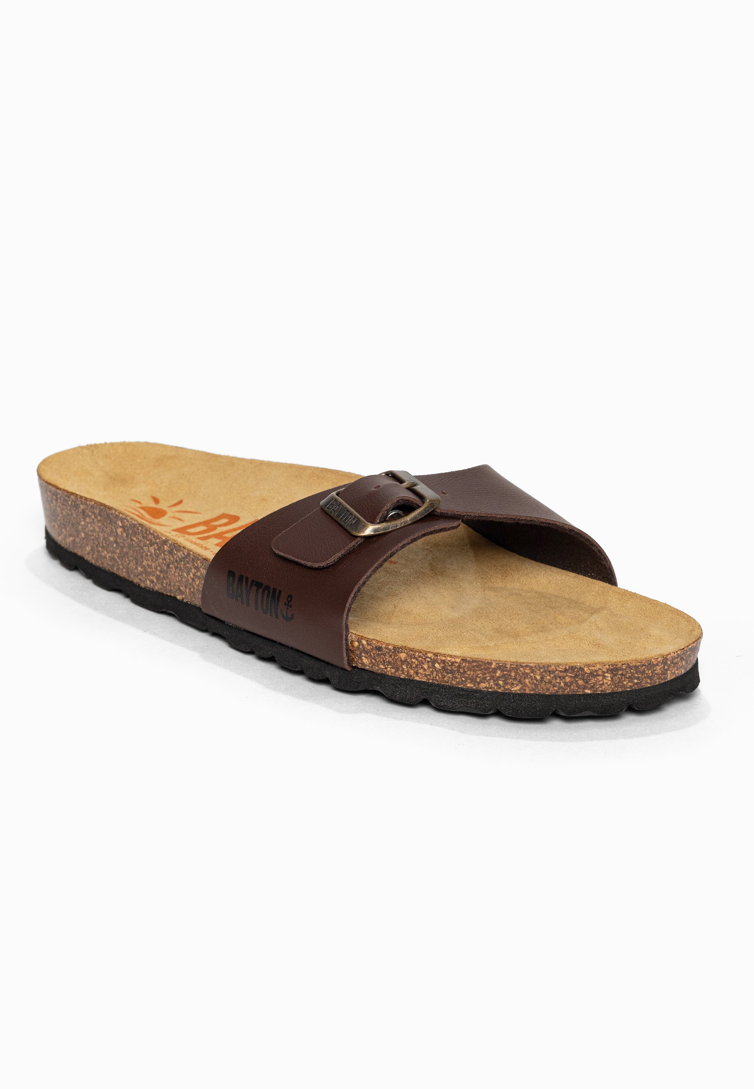 Sandales 1 Bride Zephyr Marron Bayton pour Homme