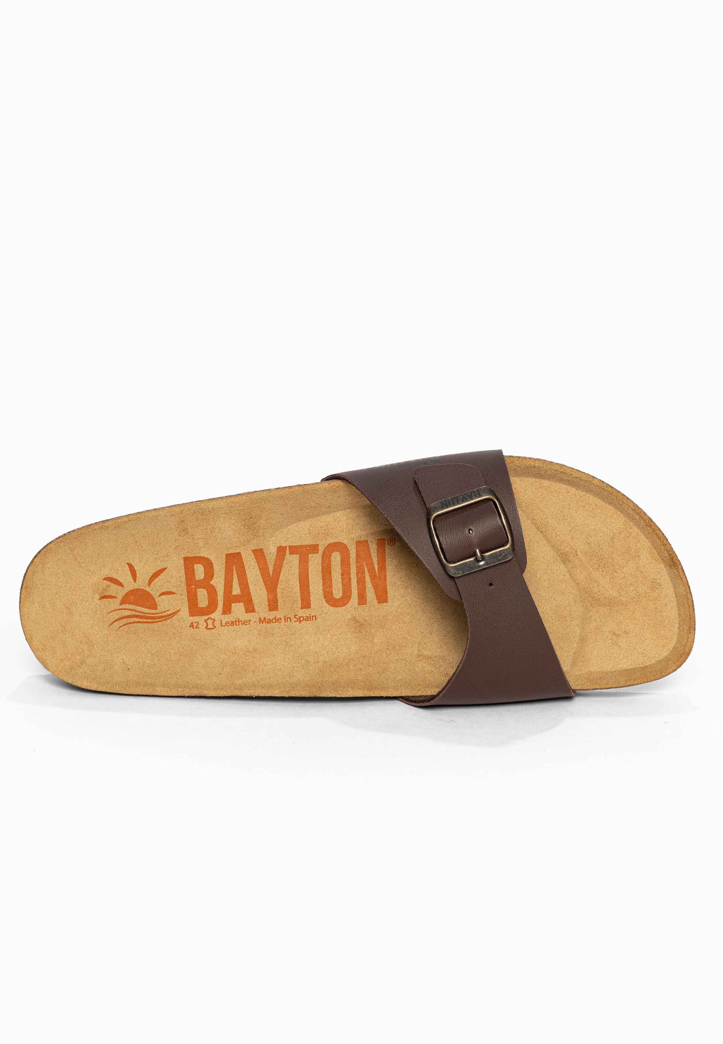 Sandales 1 Bride Zephyr Marron Bayton pour Homme