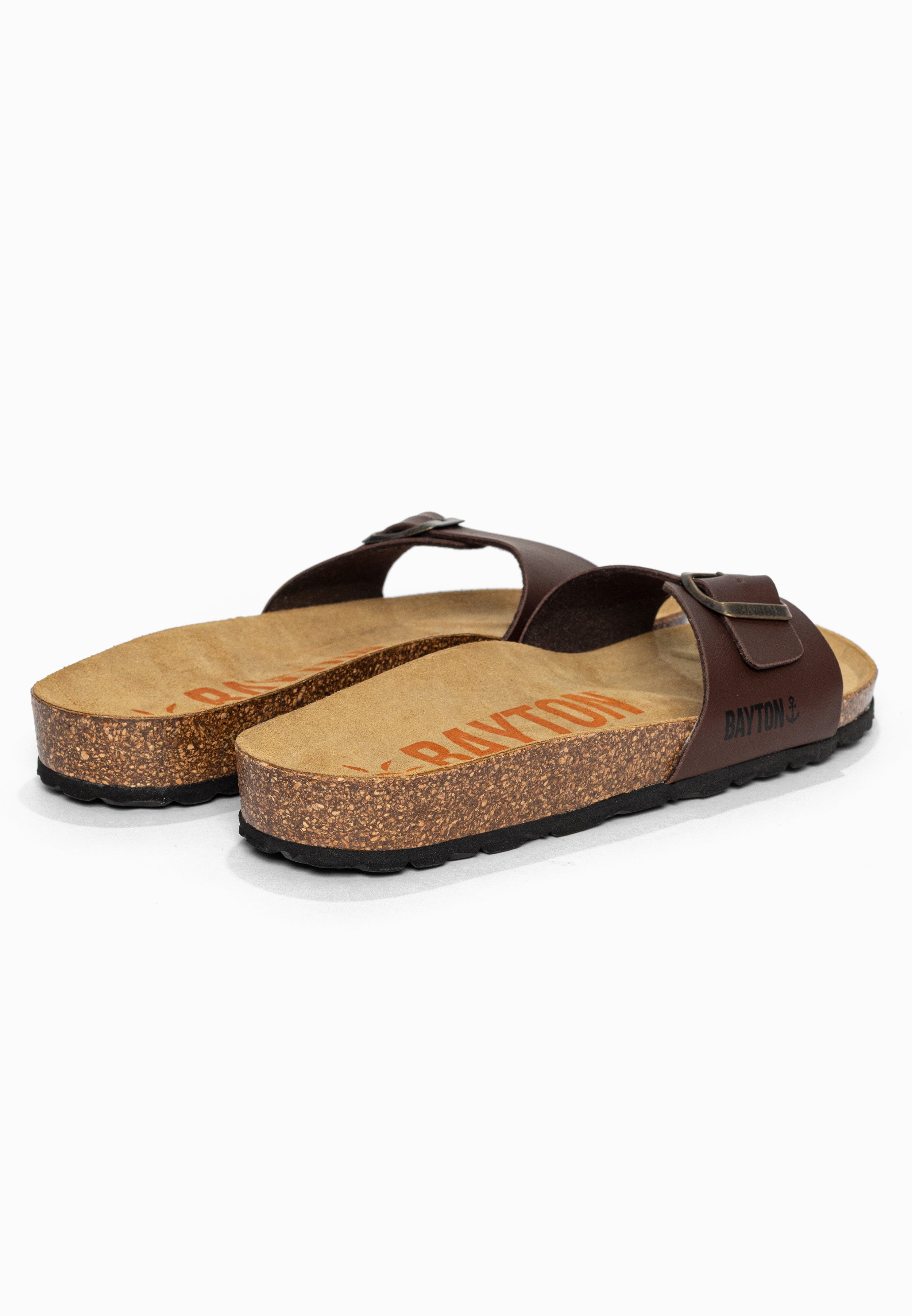 Sandales 1 Bride Zephyr Marron Bayton pour Homme