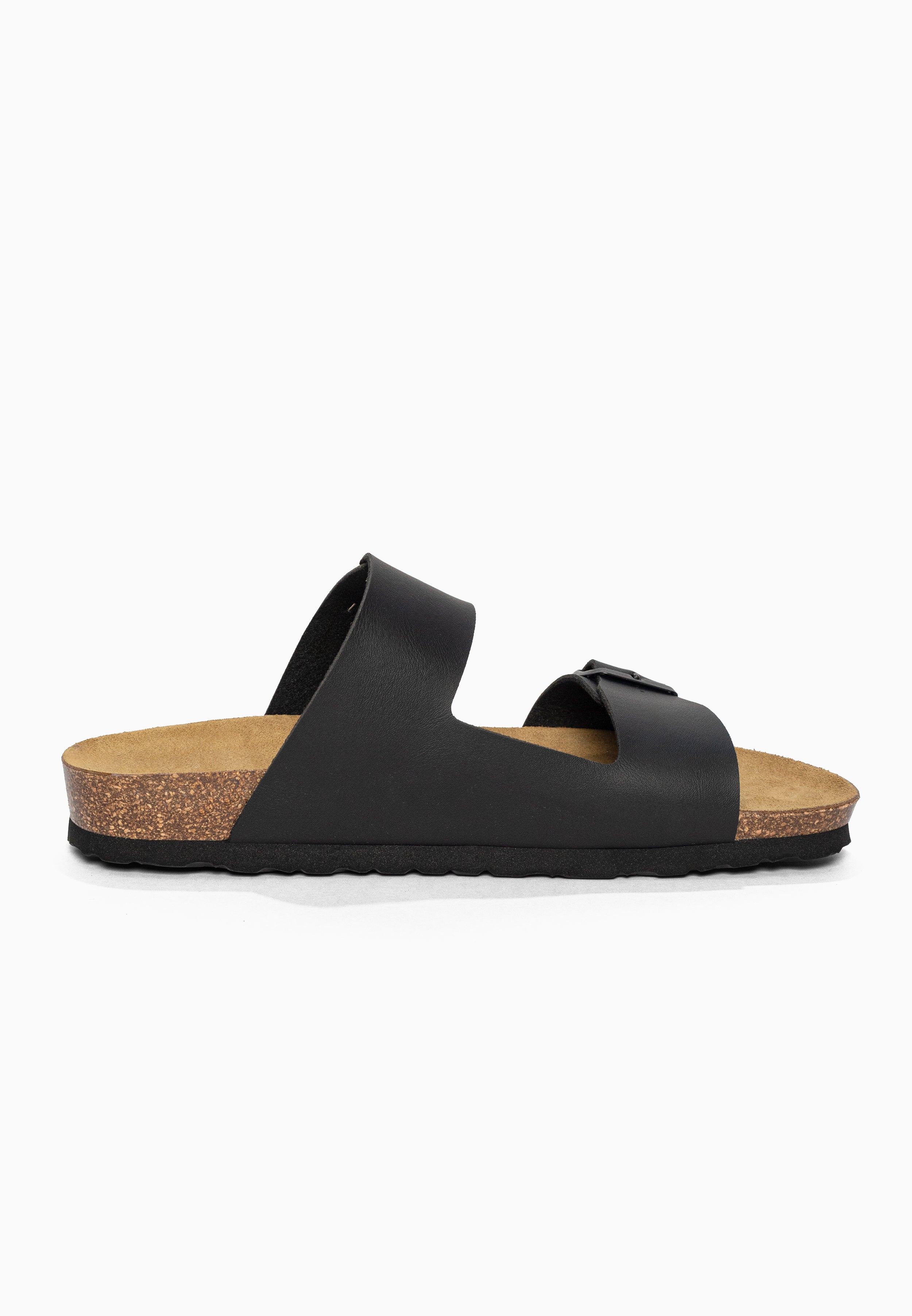 Sandales 2 Brides Ilithyie Noir Bayton pour Homme