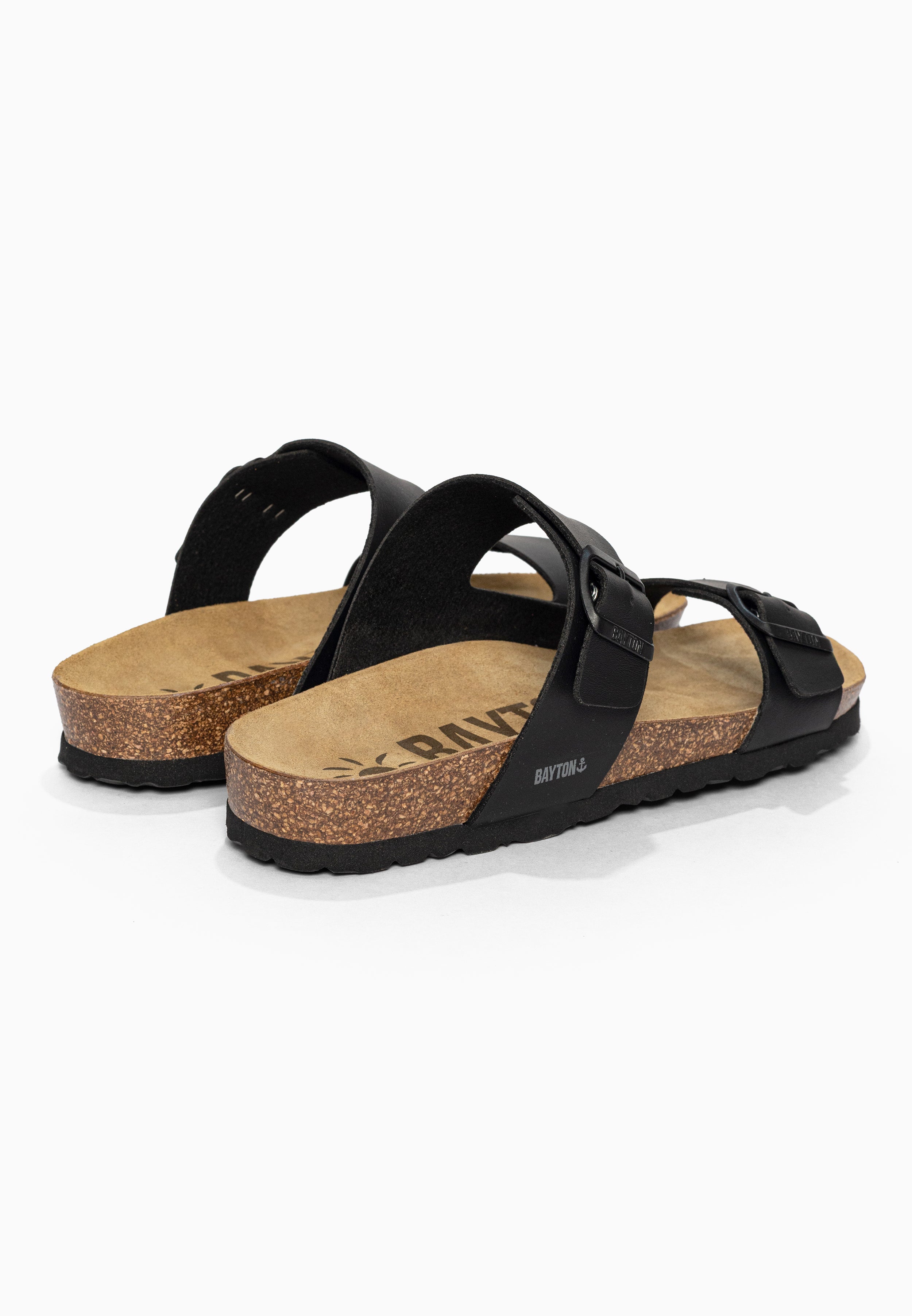 Sandales 2 Brides Ilithyie Noir Bayton pour Homme