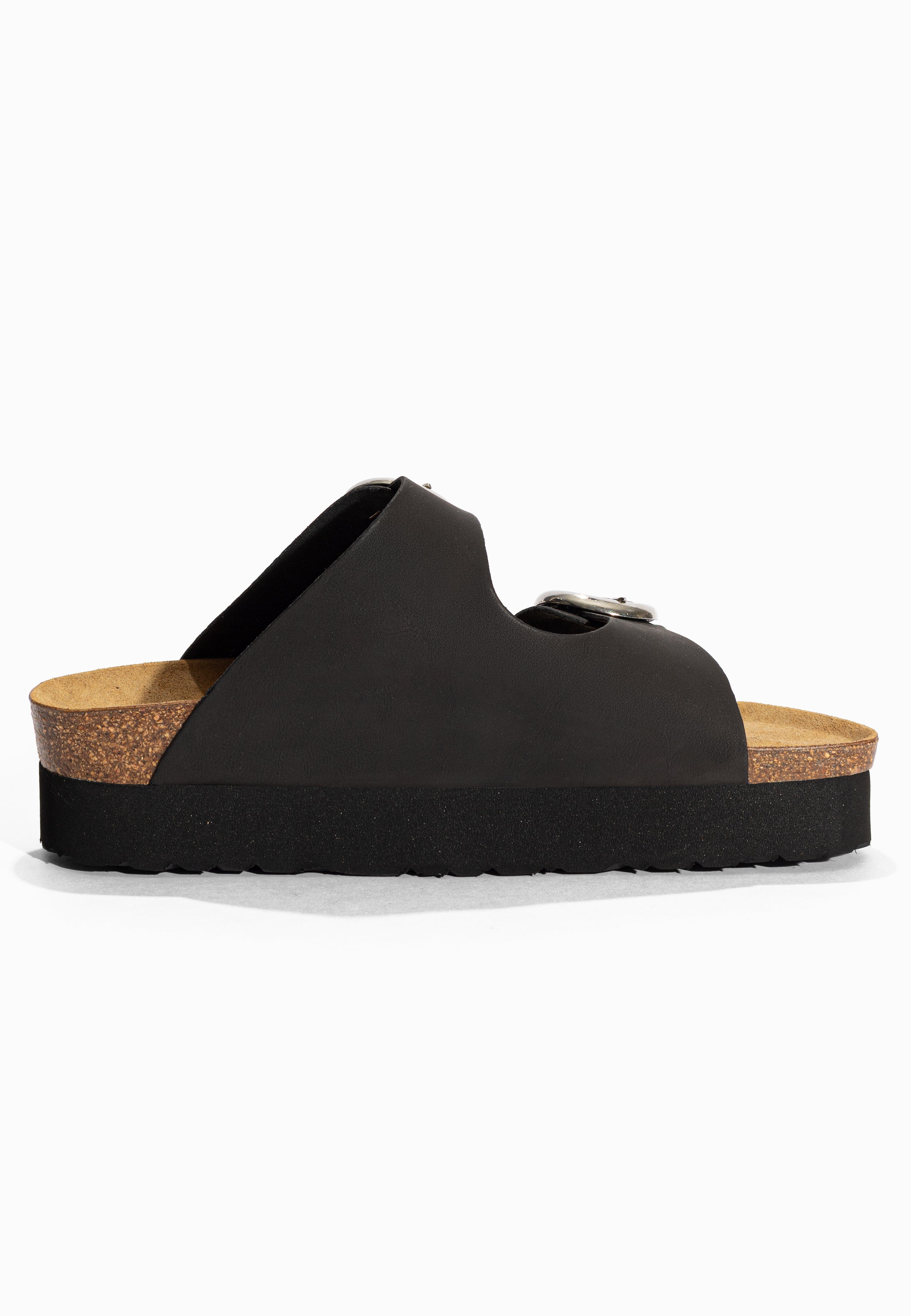 Sandales à Plateforme Barcelone Noir Bayton pour Femme