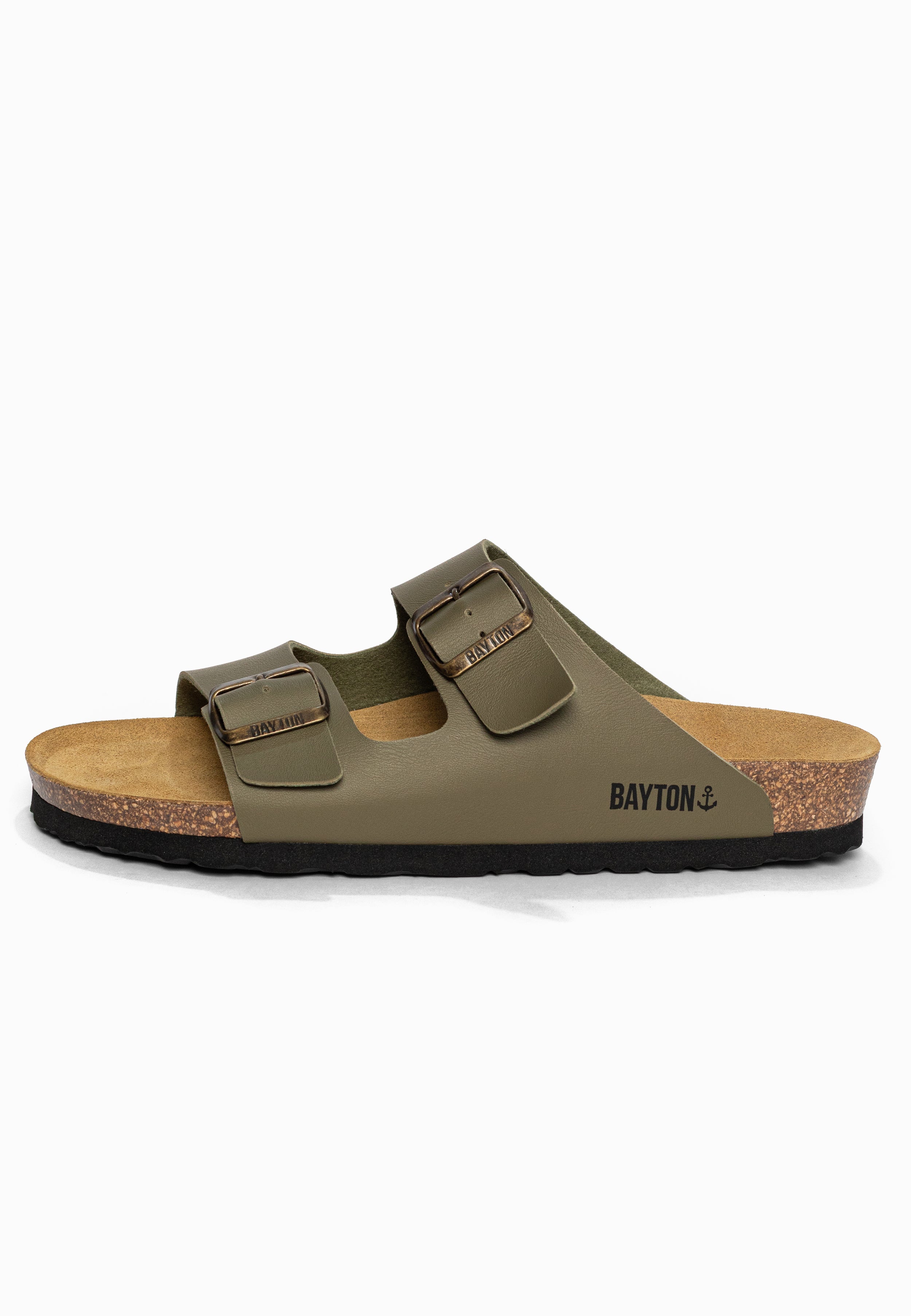 Sandales 2 Brides Atlas Kaki Bayton pour Homme