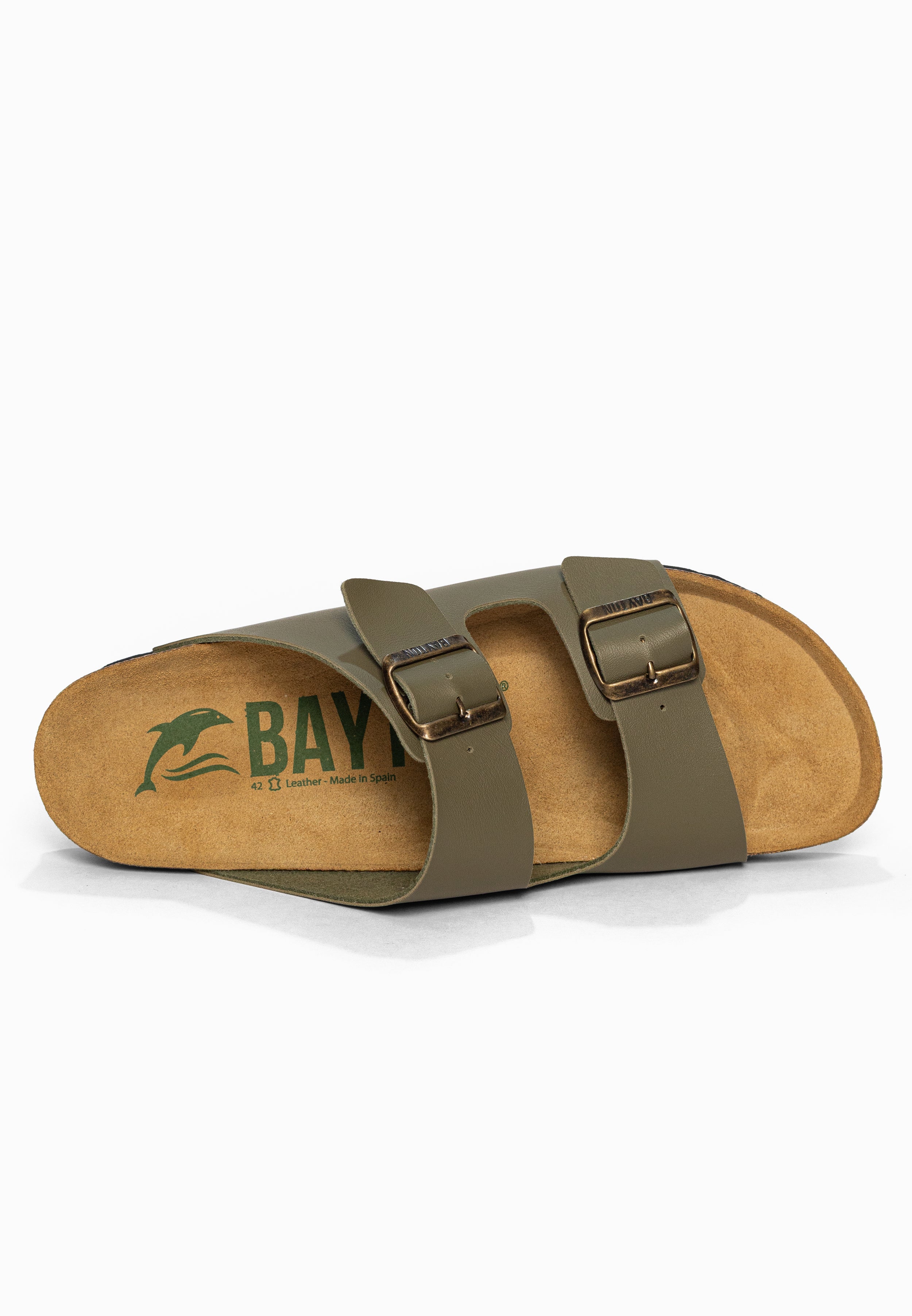 Sandales 2 Brides Atlas Kaki Bayton pour Homme