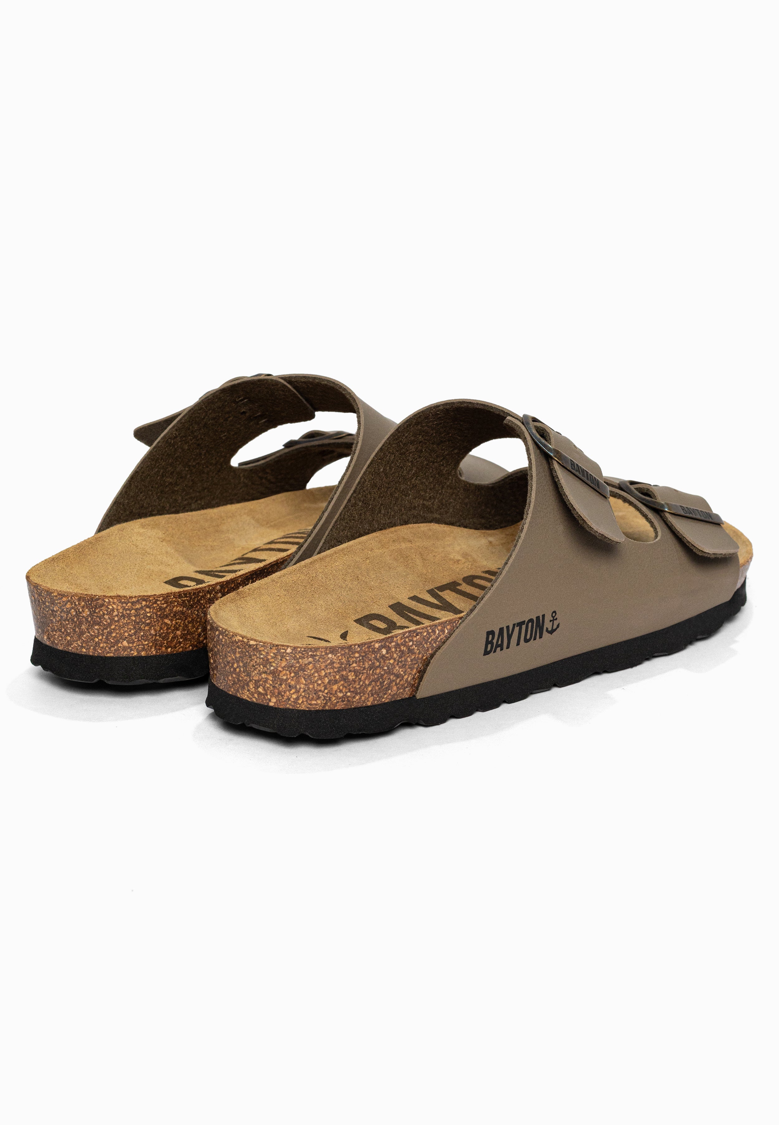 Sandales 2 Brides Atlas Taupe Bayton pour Homme