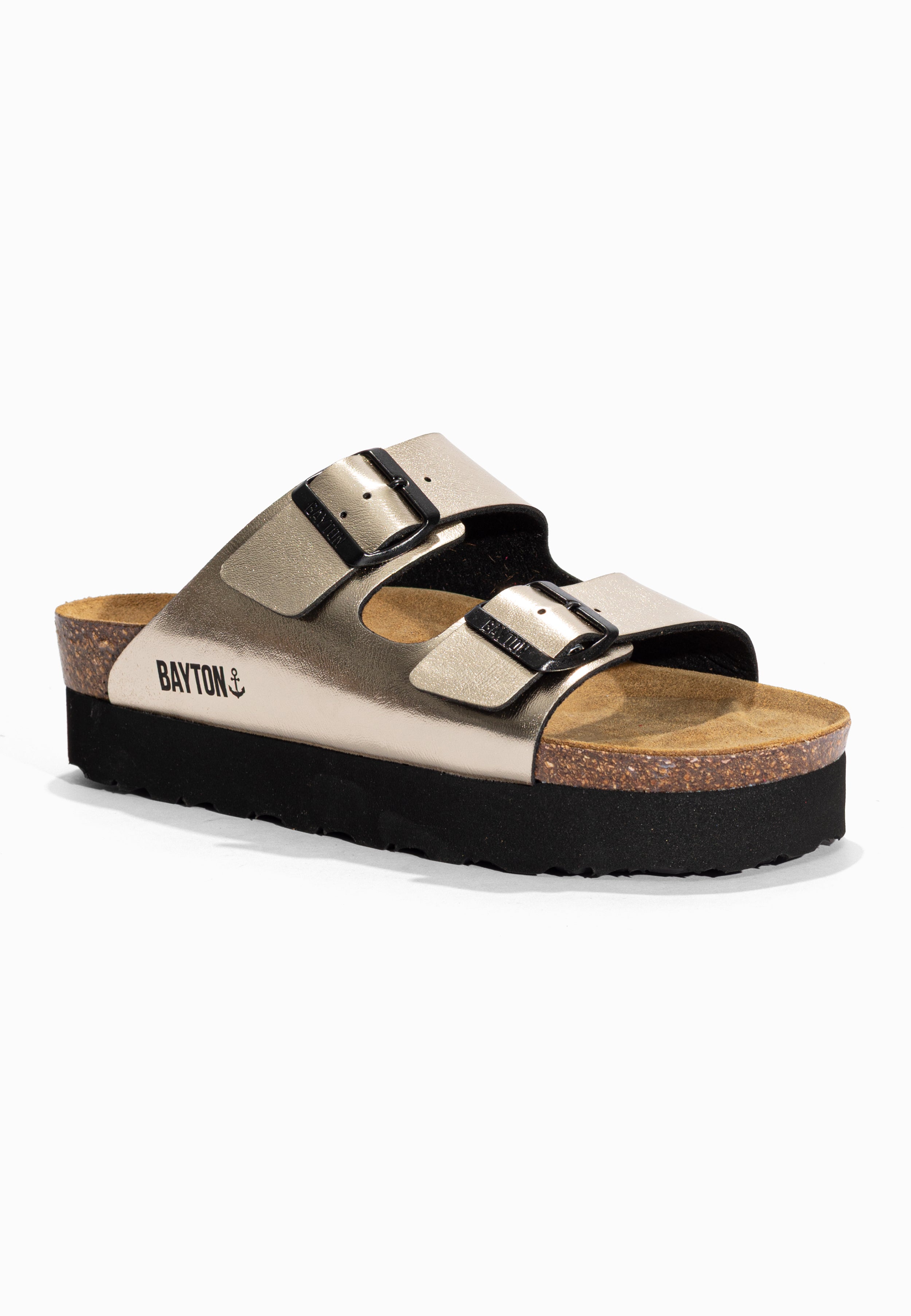 Sandales à Plateforme Japet Or Bayton pour Femme