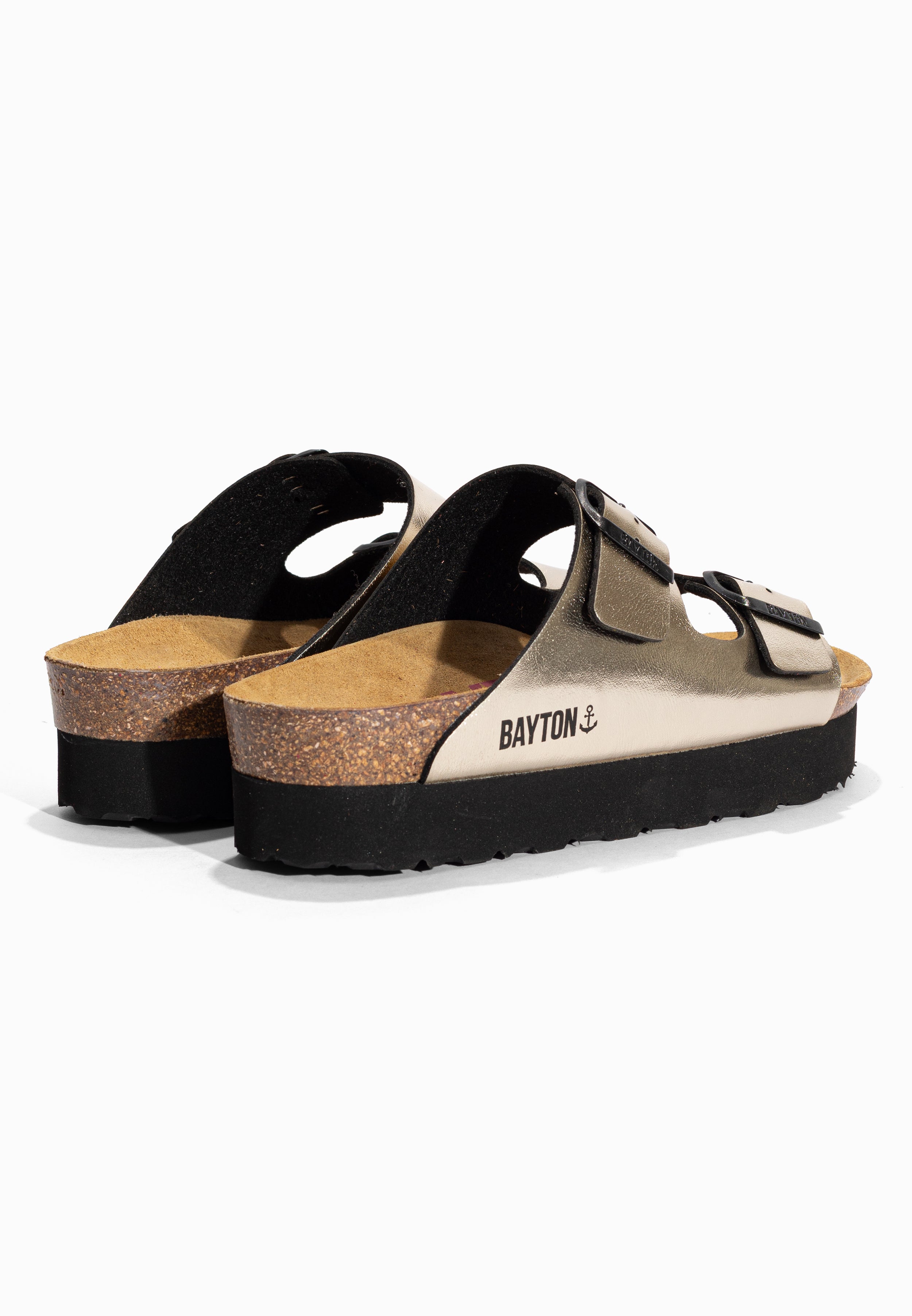 Sandales à Plateforme Japet Or Bayton pour Femme