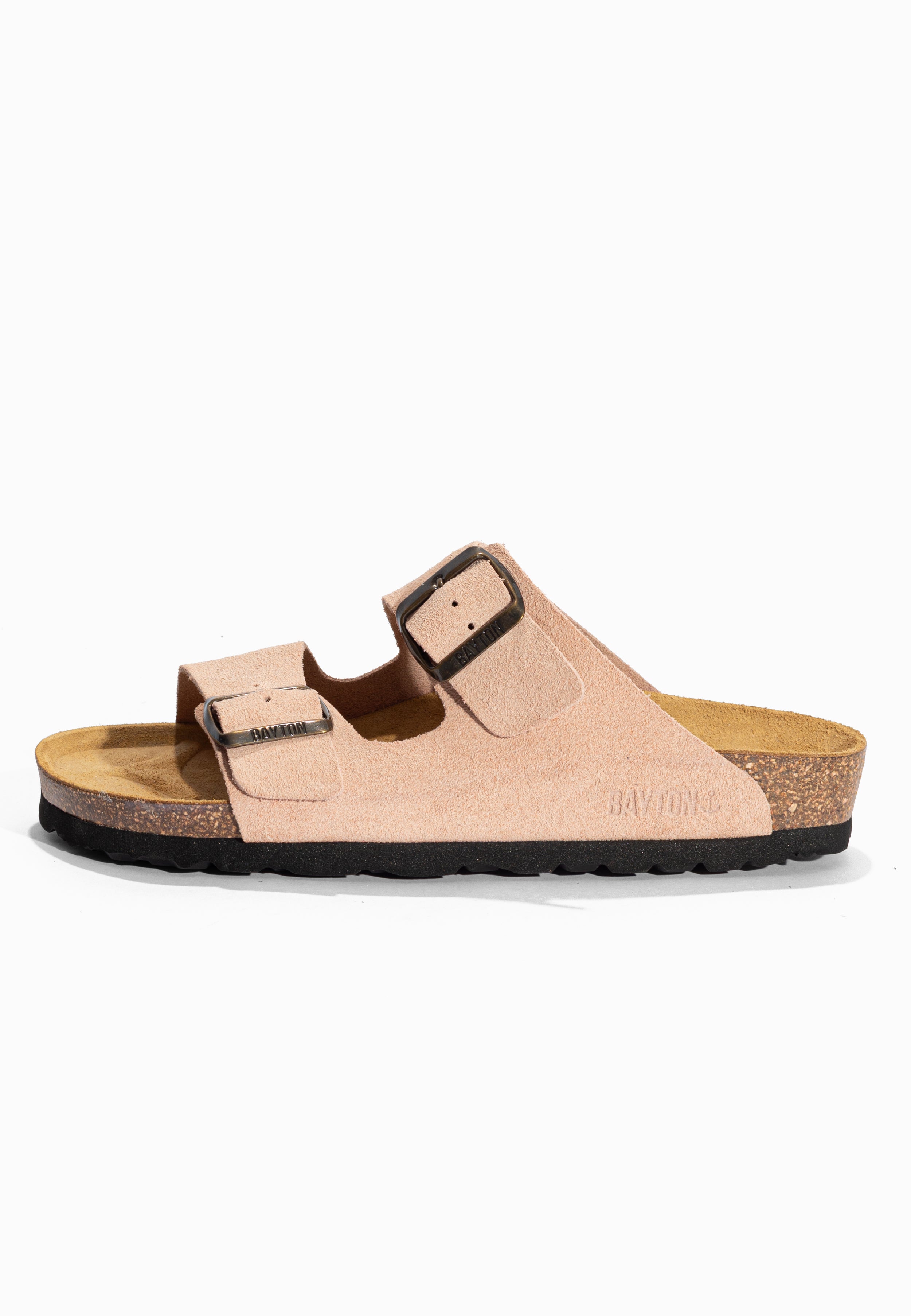 Sandales 2 Brides Atlas Pêche en Cuir Suédé Bayton pour Femme