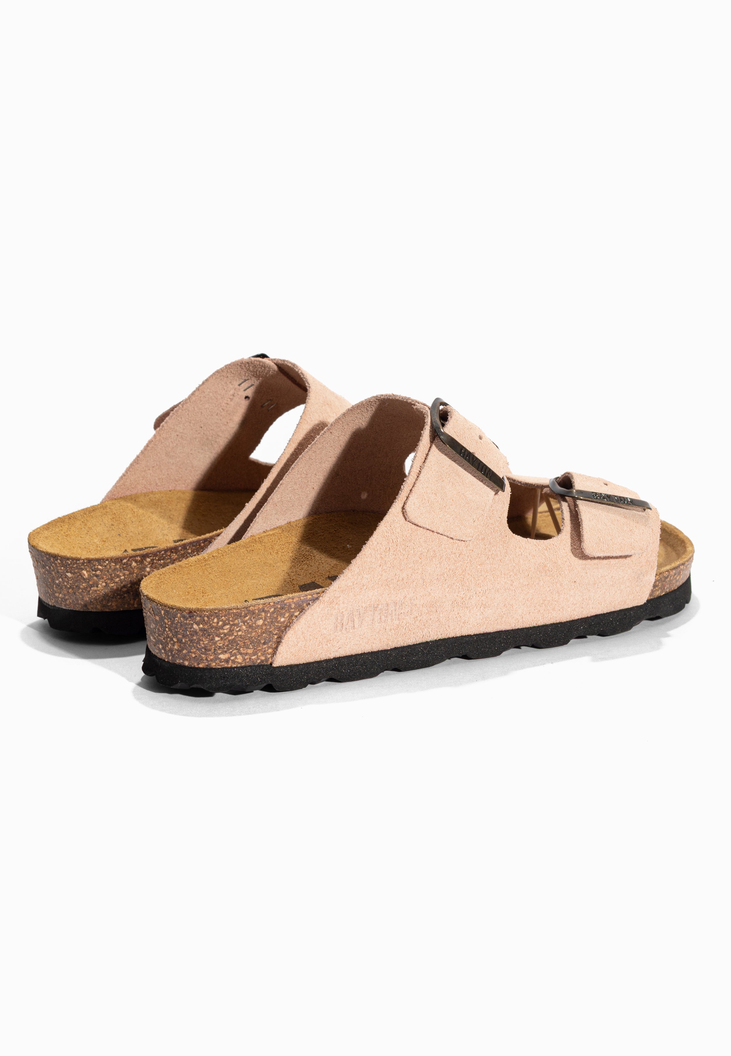 Sandales 2 Brides Atlas Pêche en Cuir Suédé Bayton pour Femme