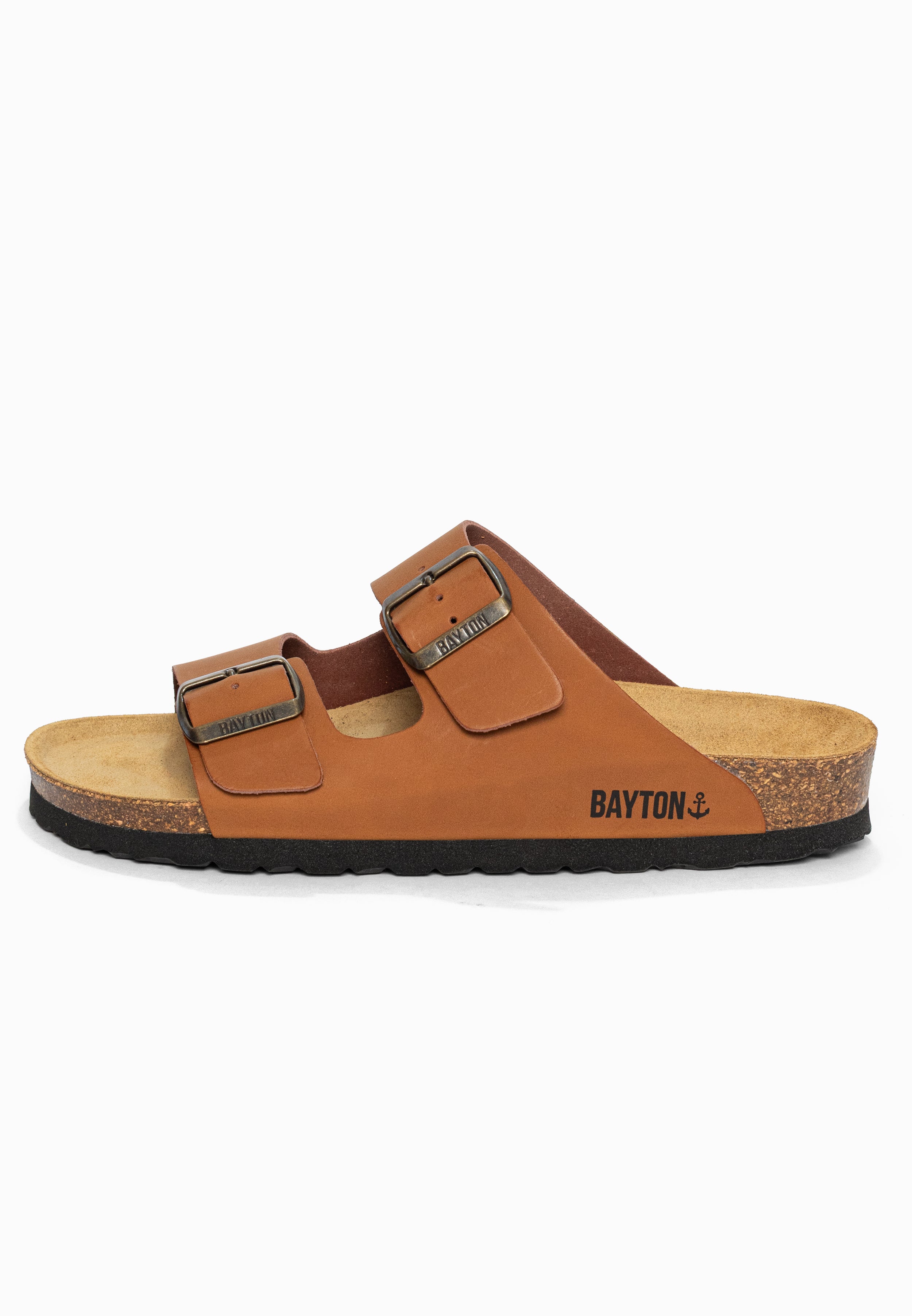 Sandales 2 Brides Atlas Camel Bayton pour Femme