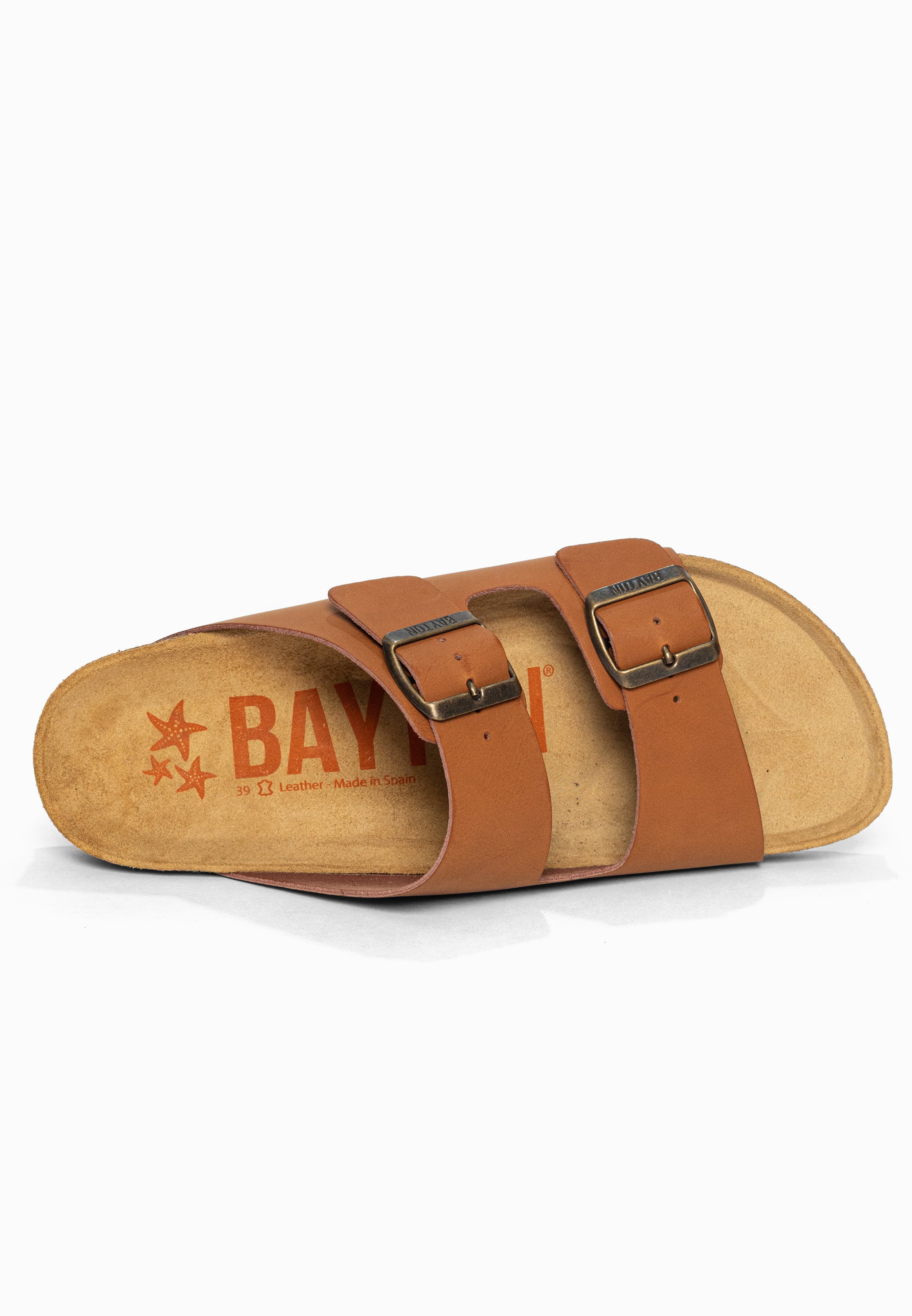 Sandales 2 Brides Atlas Camel Bayton pour Femme
