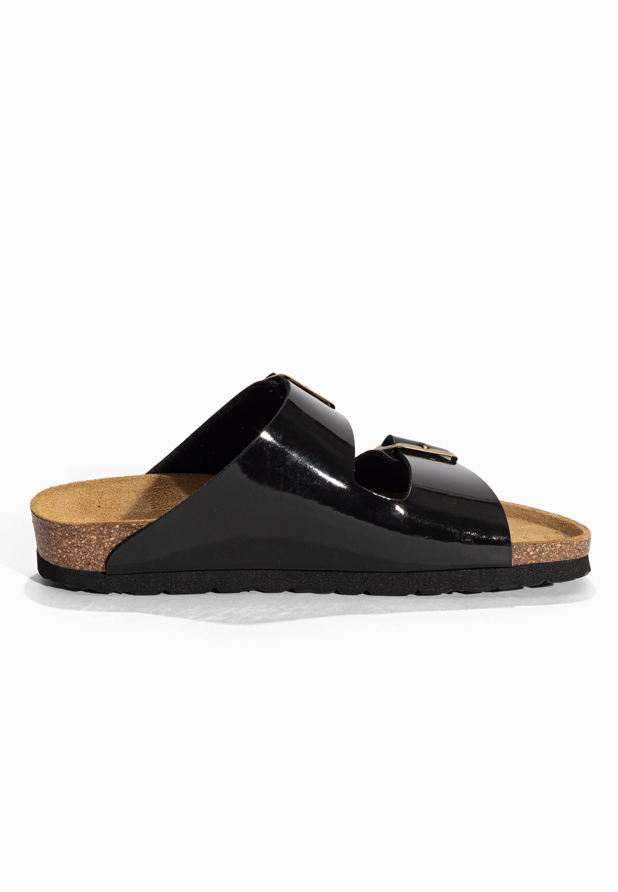 Sandales 2 Brides Atlas Noir Bayton pour Femme