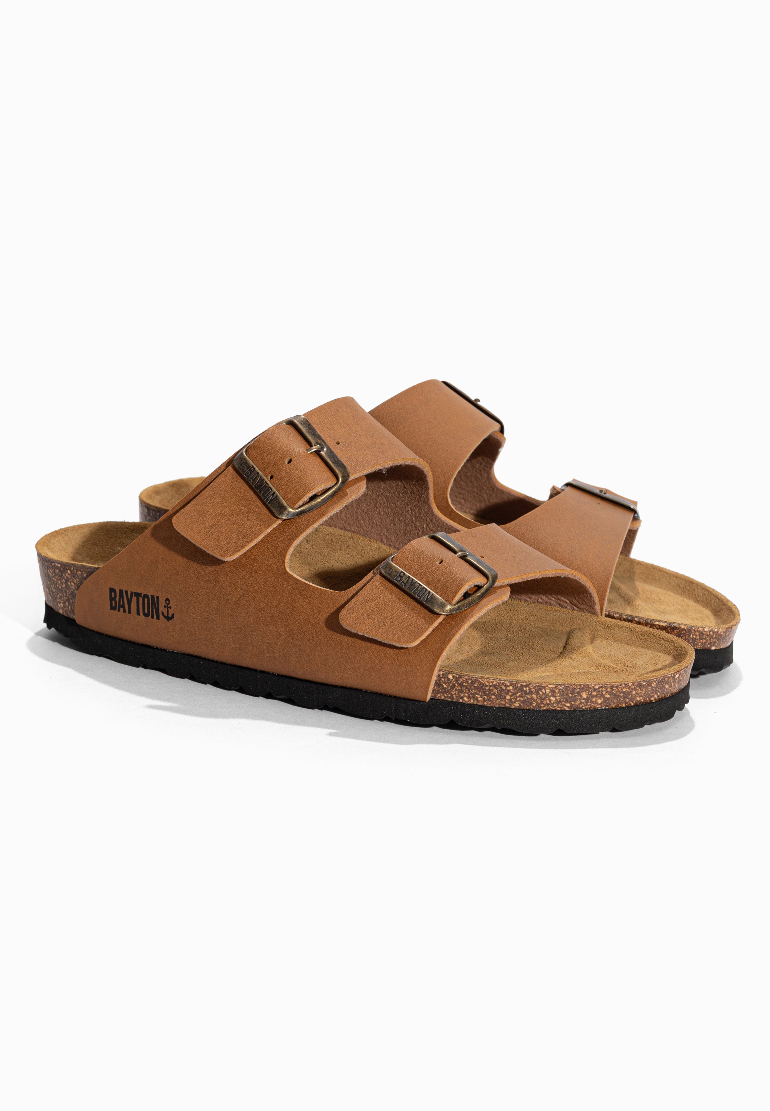 Sandales 2 Brides Atlas Camel Bayton pour Homme