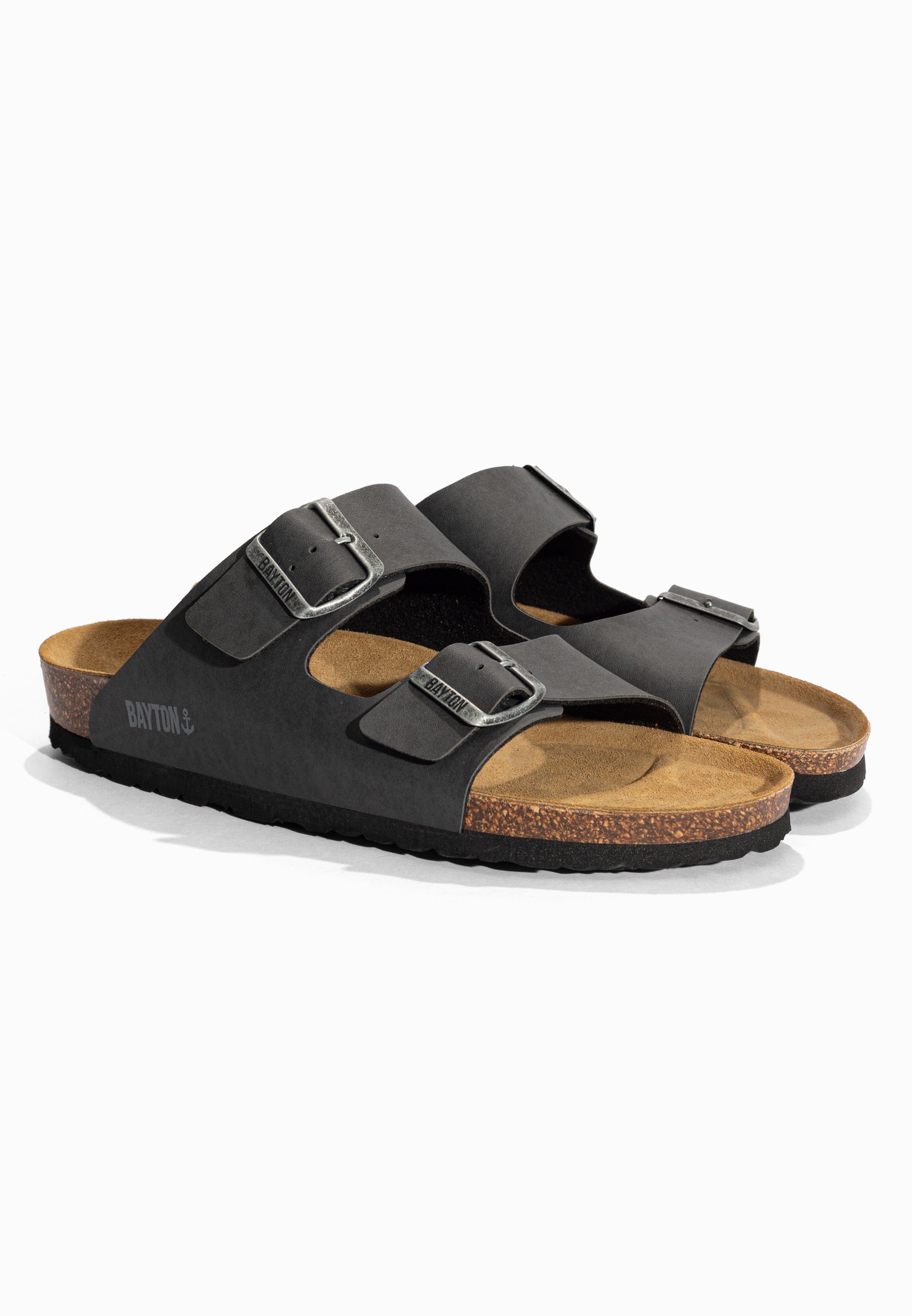 Sandales 2 Brides Atlas Anthracite Bayton pour Homme