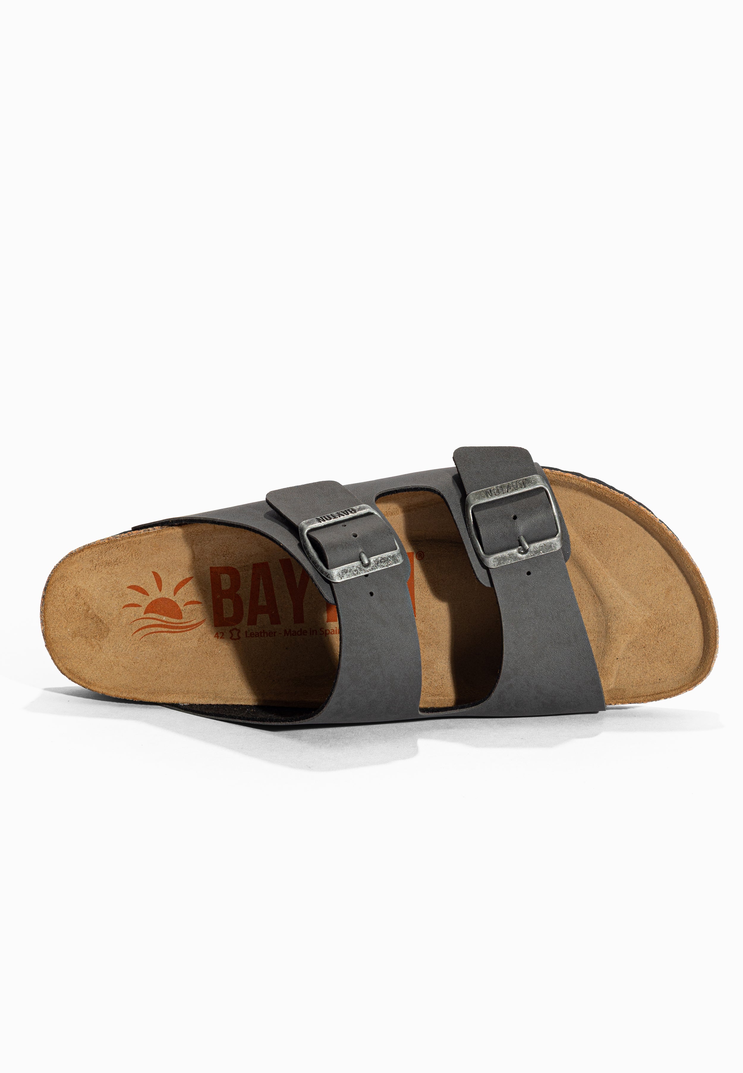 Sandales 2 Brides Atlas Anthracite Bayton pour Homme