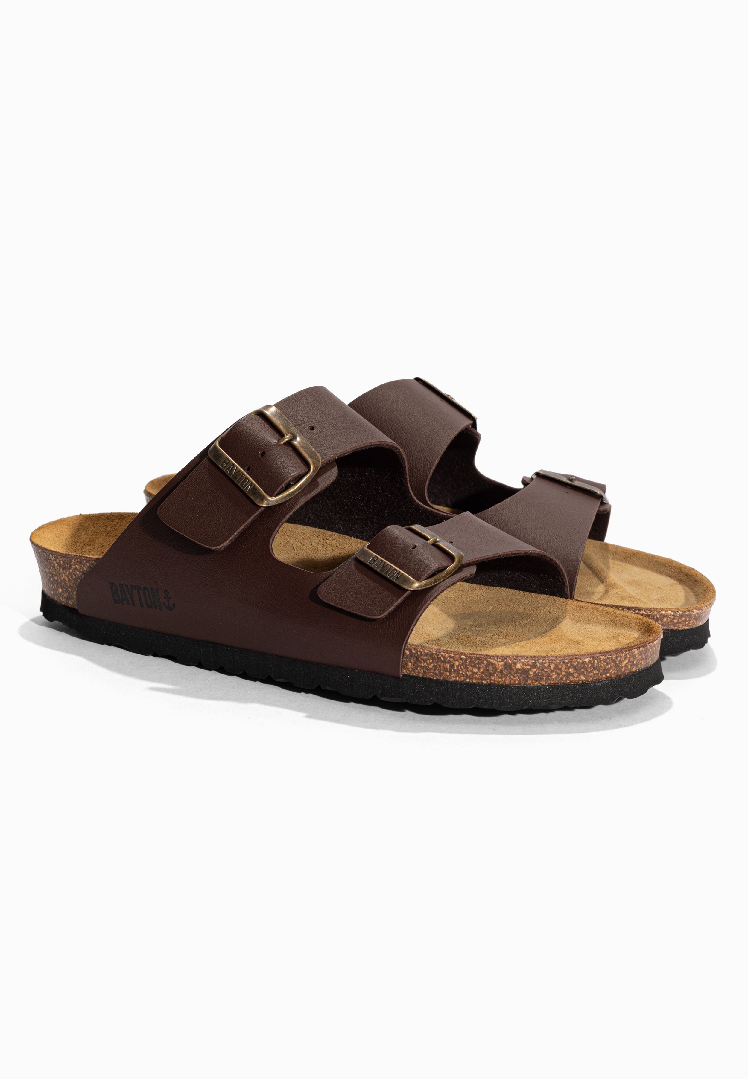Sandales 2 Brides Atlas Marron Bayton pour Homme