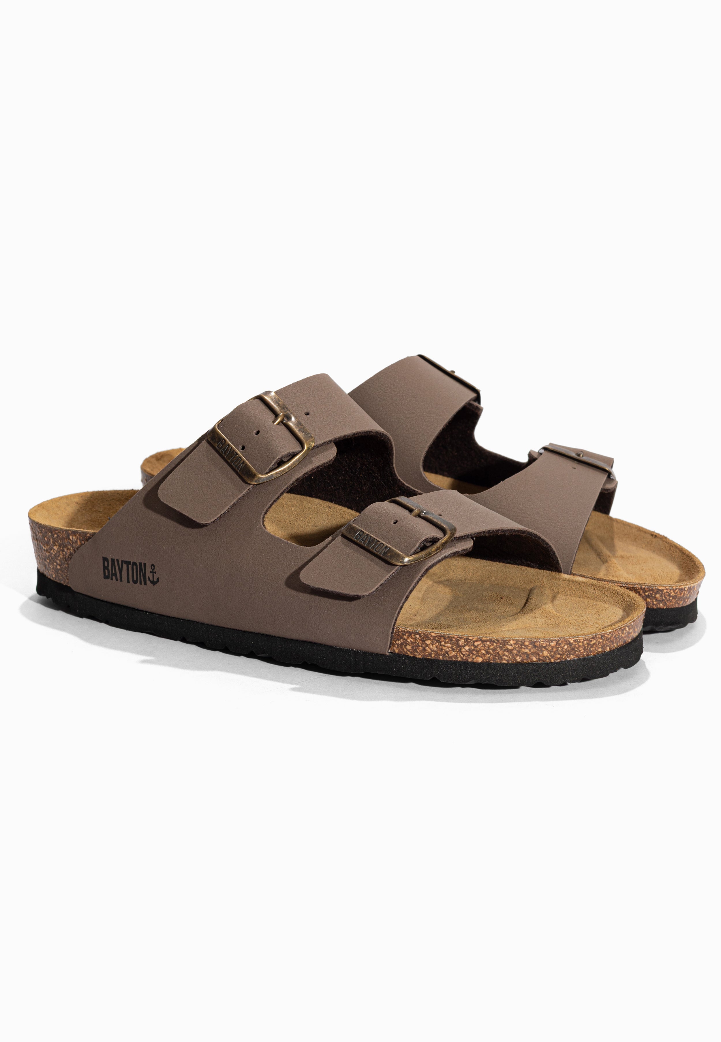 Sandales 2 Brides Atlas Marron Bayton pour Homme