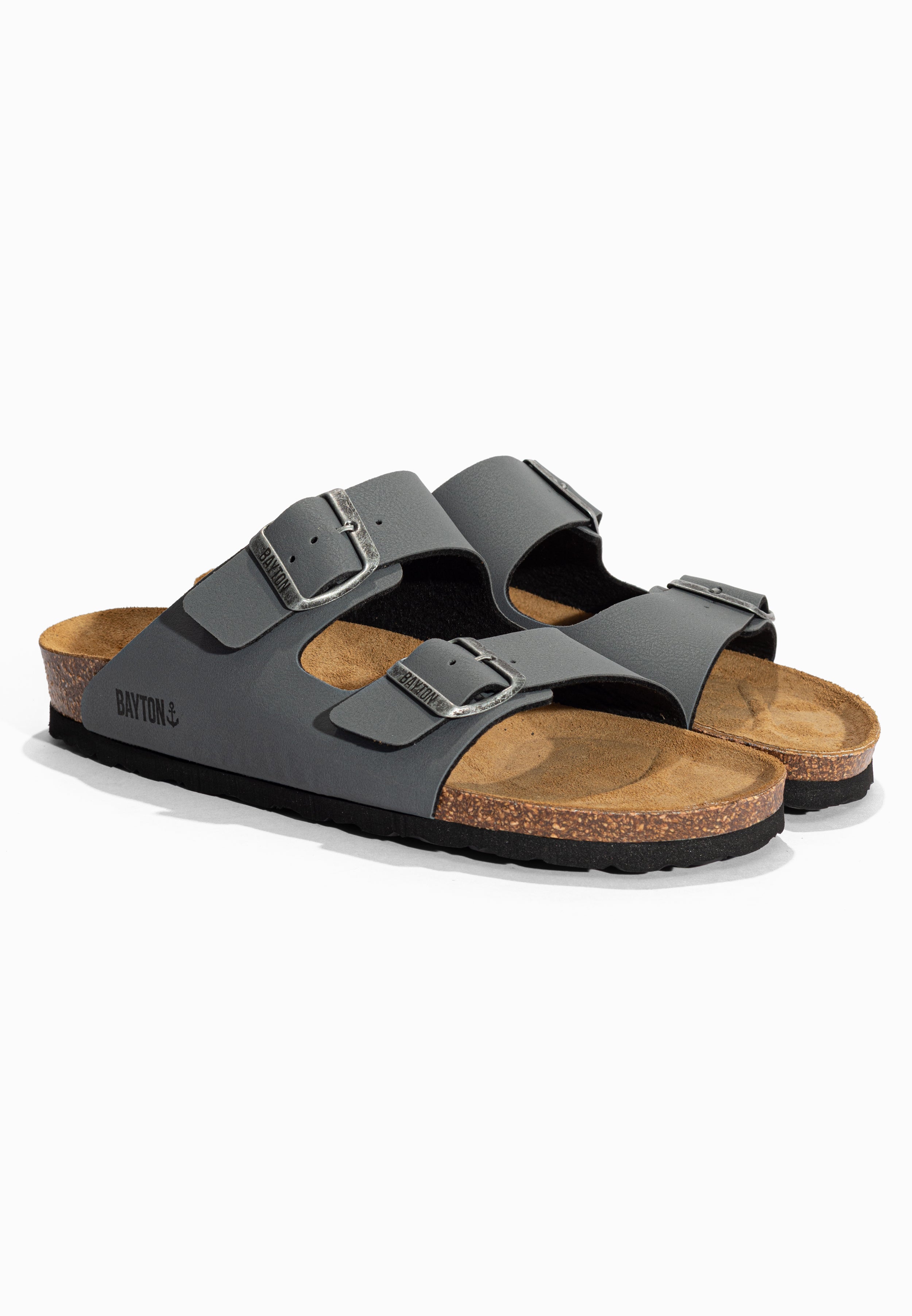 Sandales 2 Brides Atlas Anthracite Bayton pour Homme