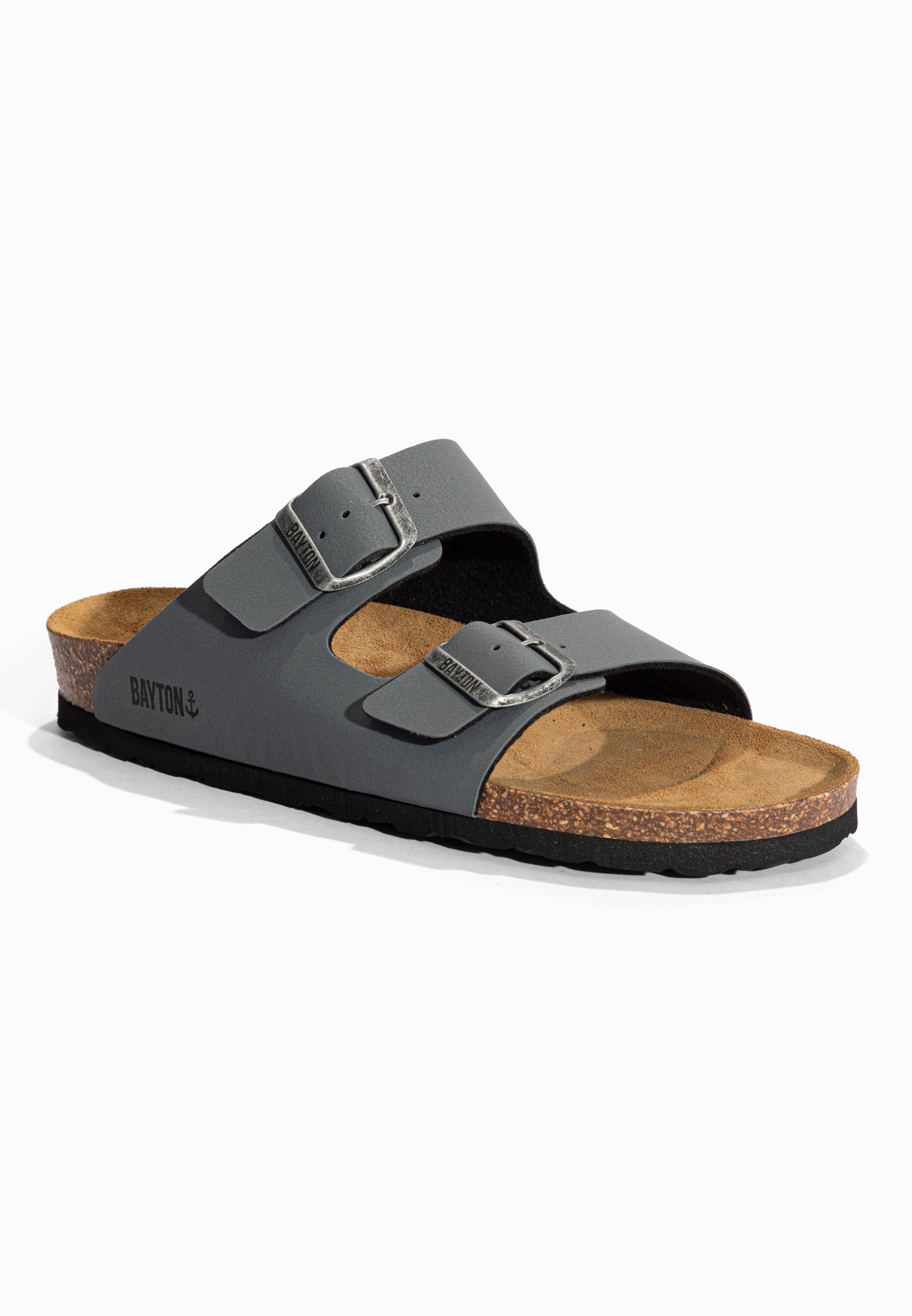 Sandales 2 Brides Atlas Anthracite Bayton pour Homme