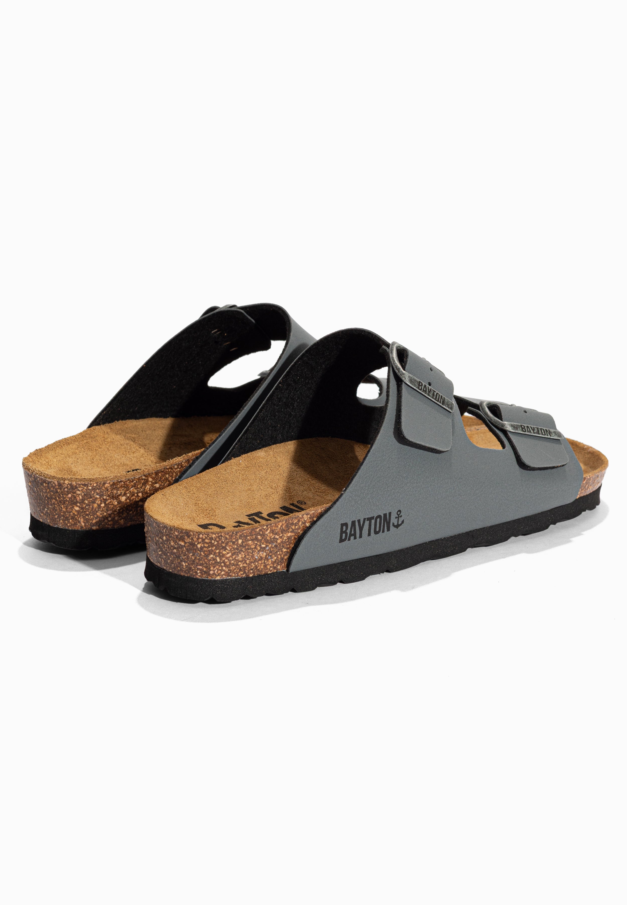 Sandales 2 Brides Atlas Anthracite Bayton pour Homme